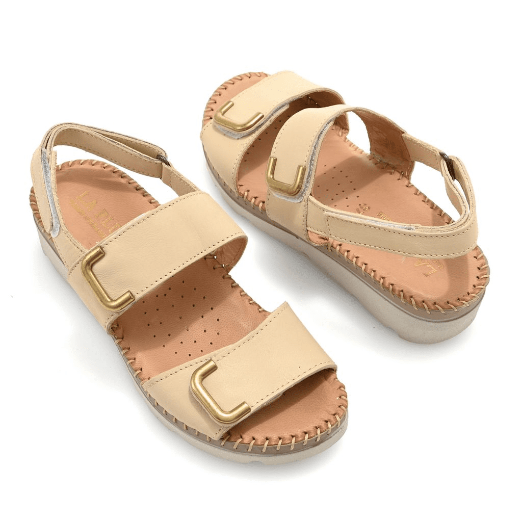 S475331-00089-15900 La Plume Christa Italian Made Leather Sandals - Image 1