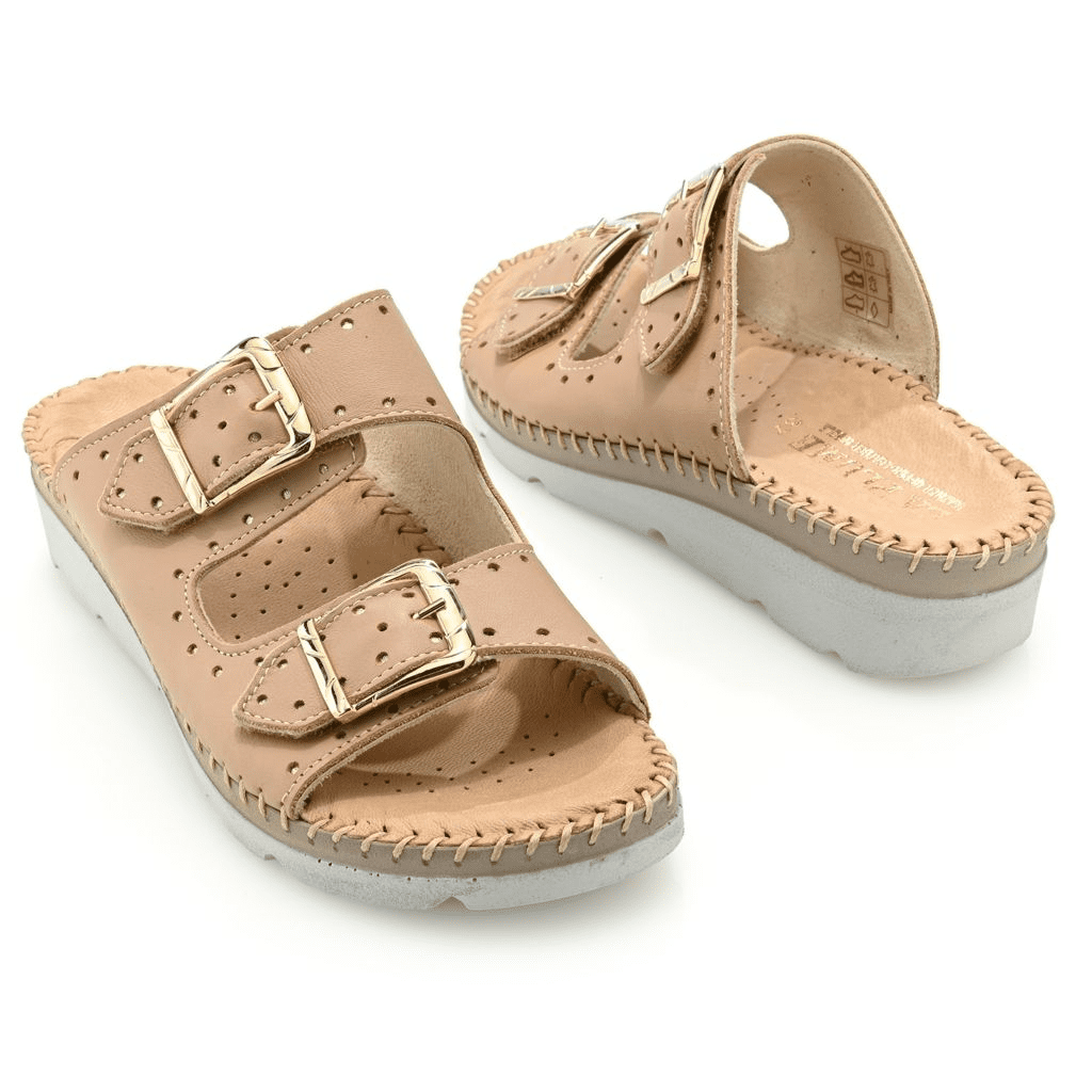 S475332-08005-15900 La Plume Clara Italian Made Leather Sandals - Image 1