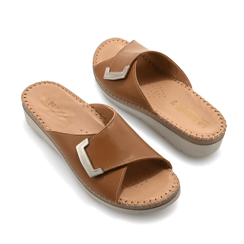 S475334-00170-13403 La Plume Agua Italian Made Leather Sandals - Image 1