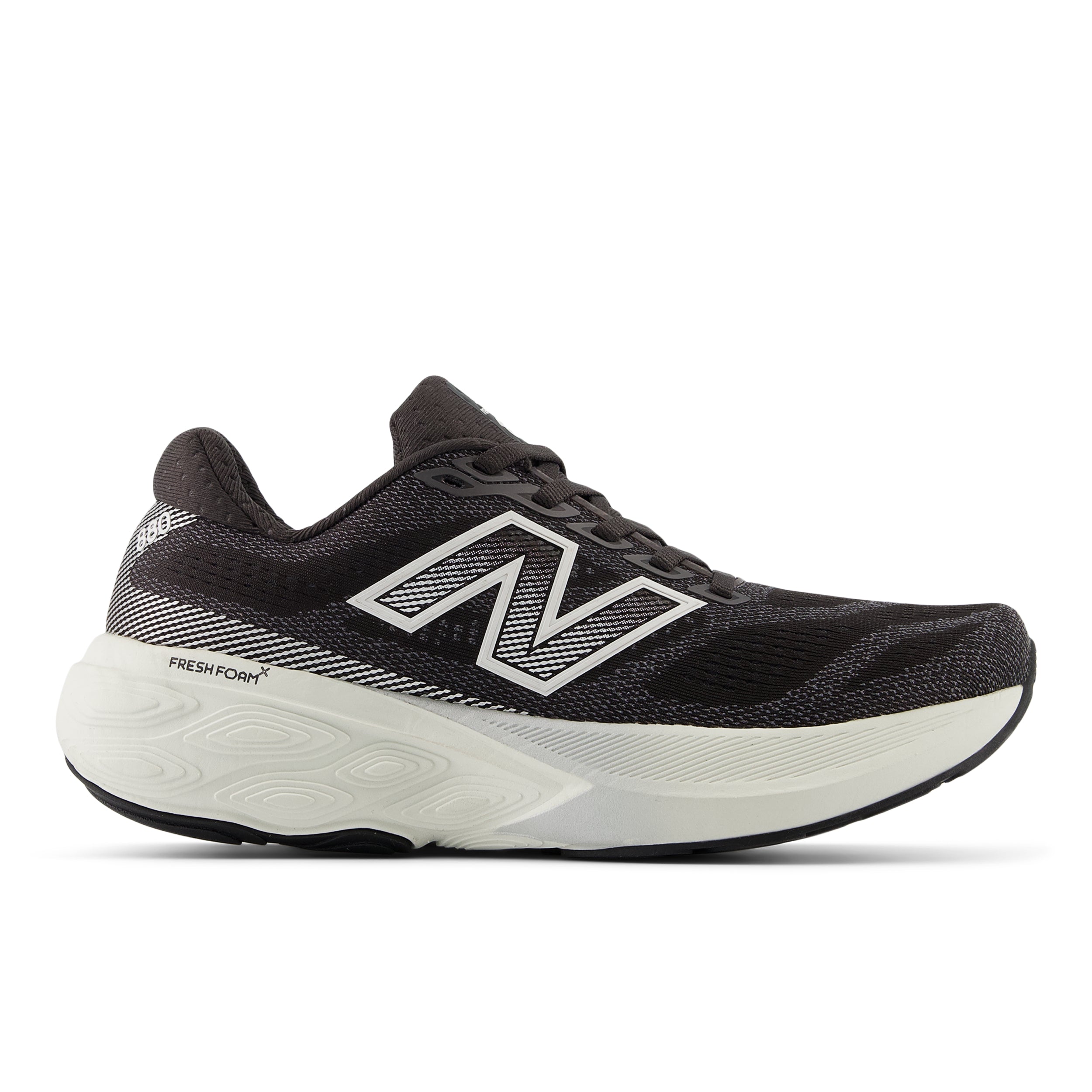 W880H15_2-1 Women's Fresh Foam X 880v15 WIDE (H - Black Cement/Sea Salt/Silver Metallic) - Image 1