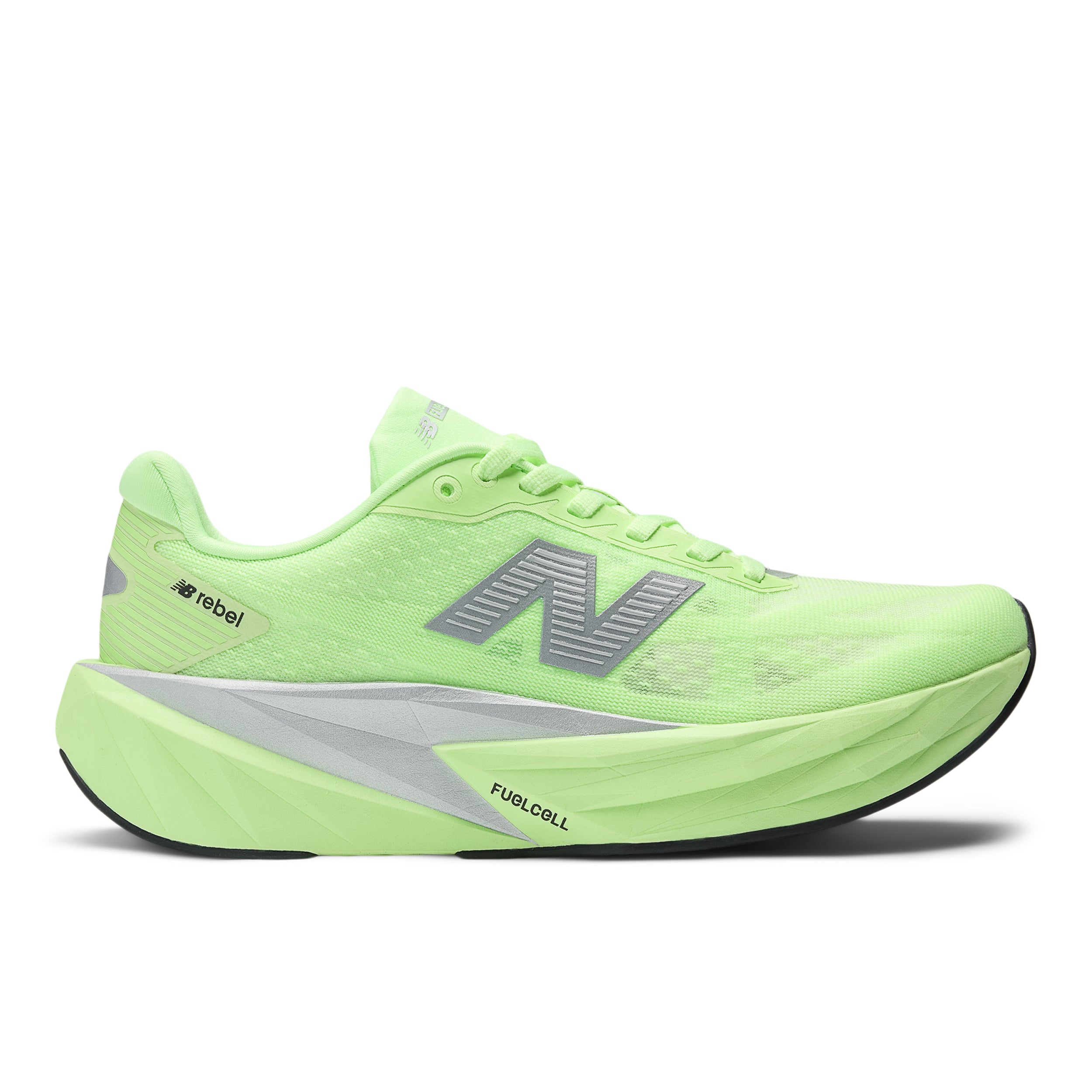 WFCXLZ5_2 Women's FuelCell Rebel v5 (LZ - Lab Green/Silver Metallic/White) - Image 1