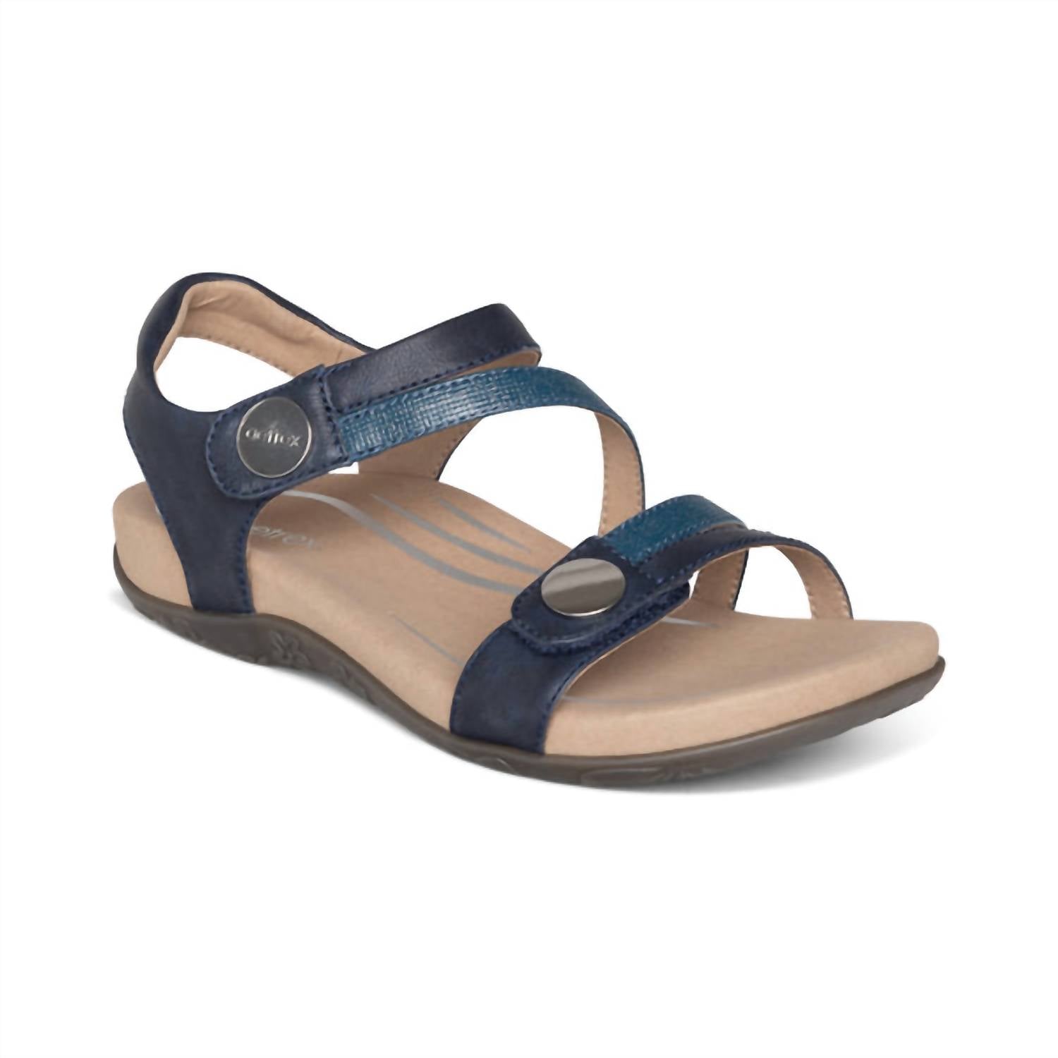 a2034847-8dee-431f-b261-f6288e621b8c-upscale_15k-1500x1500-70 Aetrex - Women's Jess Adjustable Quarter Strap Sandal - Image 1