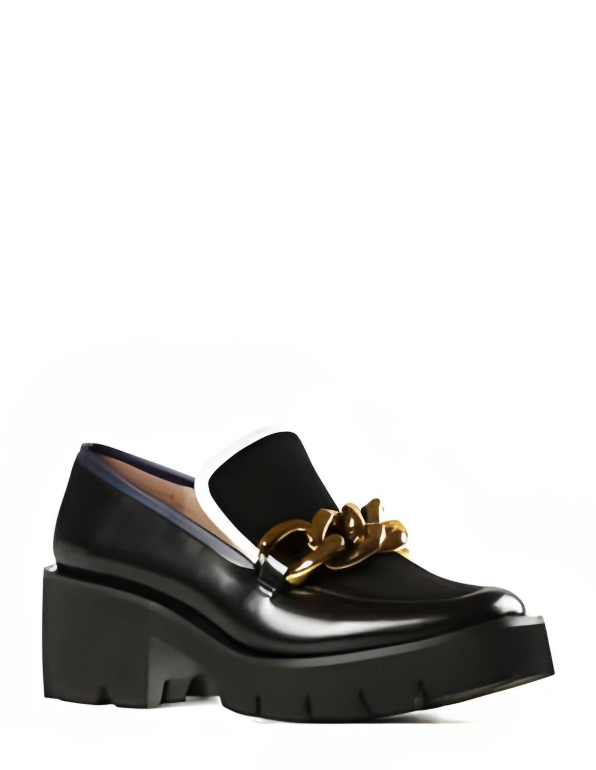 aac5b6f5-1aad-4b3b-ba8e-7f230265f868-upscale_15k-1500x1500-70 All Black - Chunk Links Lady Lugg Loafer - Image 1