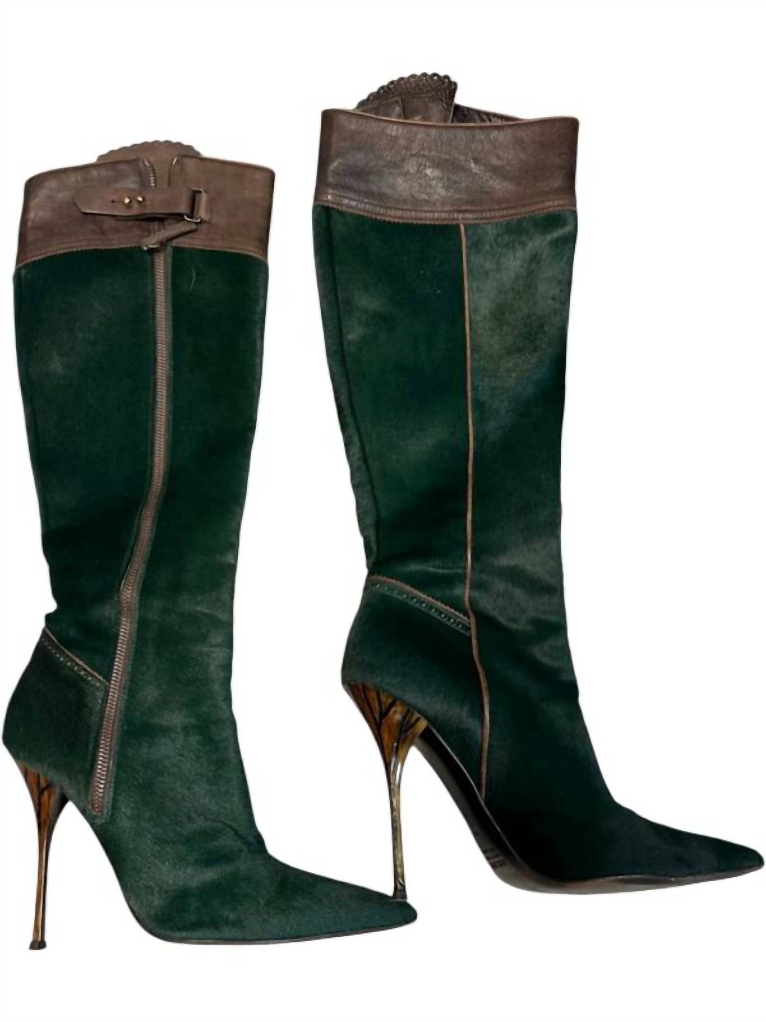 bb481d67-6da6-43e7-b807-55f111836e22-thumbnail-600x900-70-upscale_15k-1500x1500-70 Roberto Cavalli - Pre-loved Women Pony Style Calf Skin Boots - Image 1