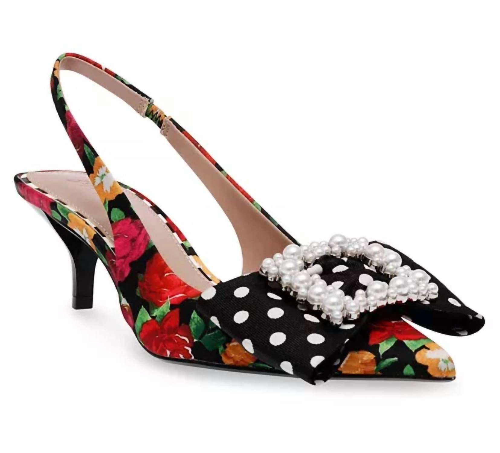 bc76de48-f9a7-498d-8795-ca458d83dbbc-upscale_15k-1500x1500-70 Betsey Johnson - Women's Birdy Rose Floral Slingback Heels - Image 1