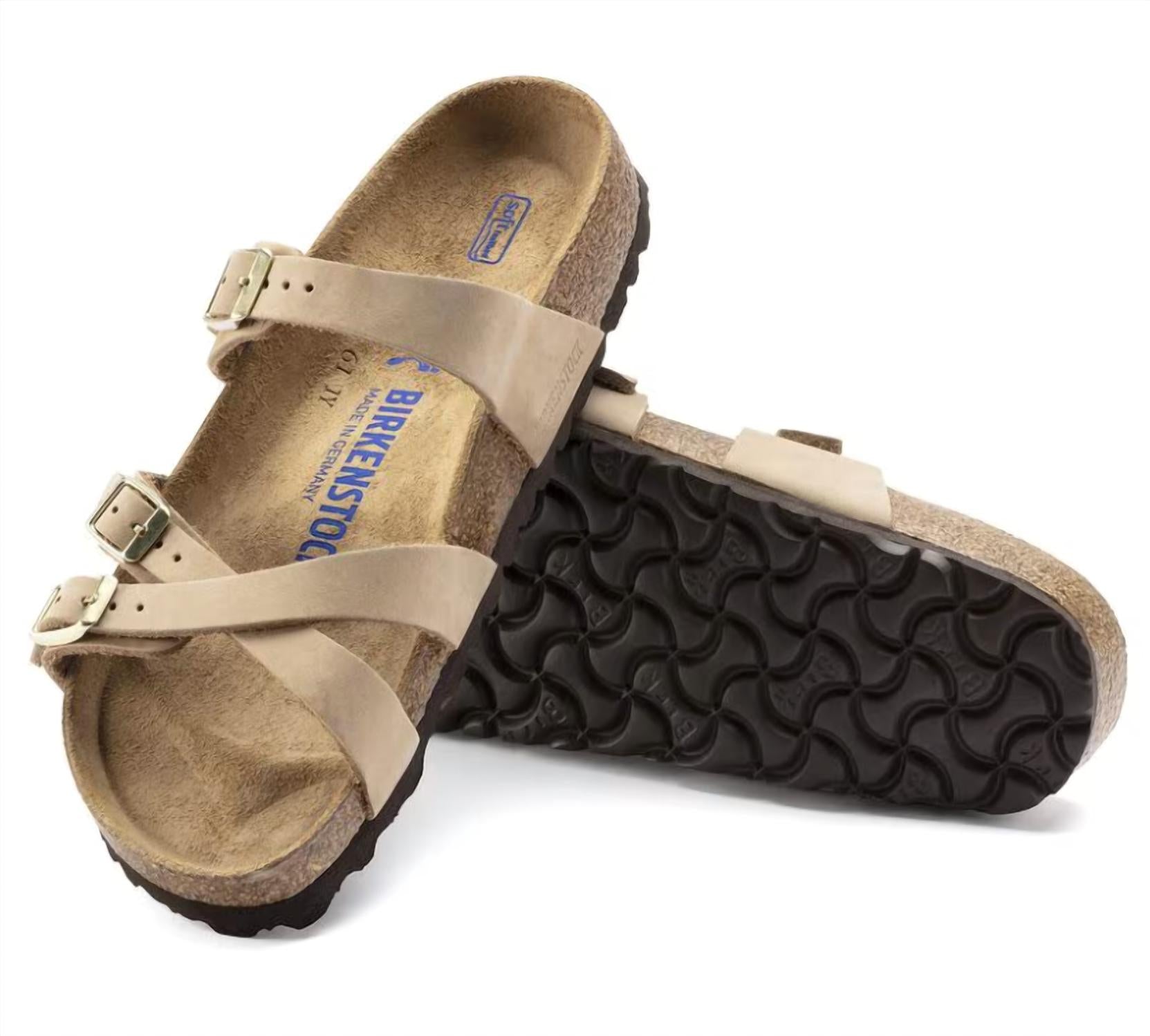 c6c33536-8af4-47a6-b067-8d40554e81b2-upscale_15k-1500x1500-1 Birkenstock - Women's Franca Leather Soft Footbed Sandals - Image 1