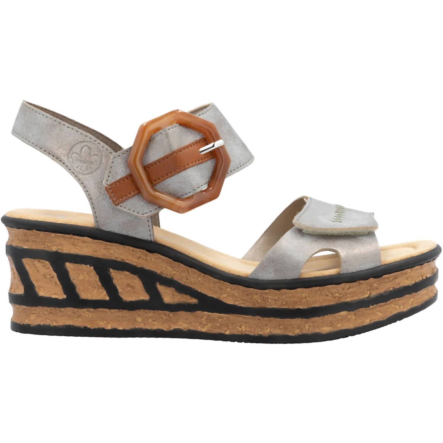 d787be8b-42d4-46e7-a6b1-f9ad4bc49c4a-upscale_15k-1500x1500-70 Rieker - Women's Wedge Sandals - Image 1