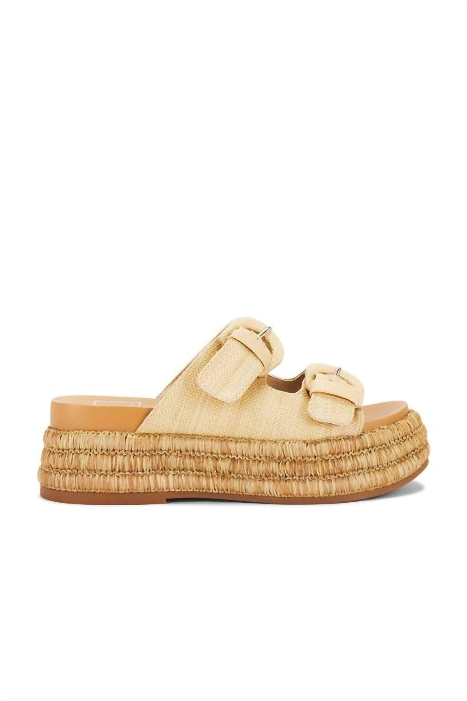 e93cd304-fe20-41b1-979e-8efab40cb1af-upscale_15k-1500x1500-70 Dolce Vita - WITNY Woven Rafia Espadrille Platform Sandals - Image 1