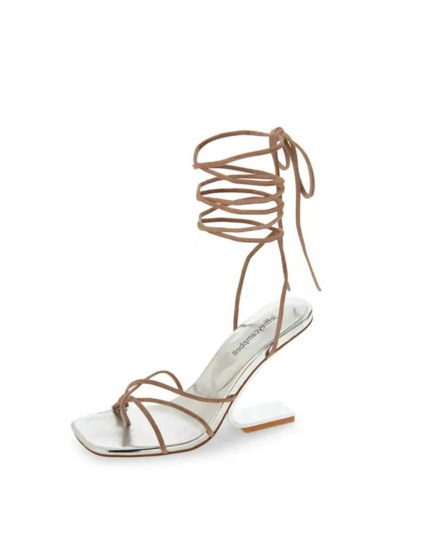 fa96d090-d395-426a-8c3c-9bbc80560590-upscale_15k-1500x1500-70 Jeffrey Campbell - Women's Bijoux Ankle Tie Wedge Sandal - Image 1