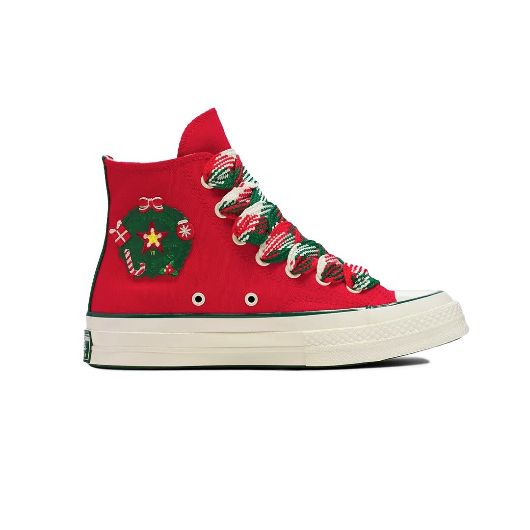Converse-Unisex-Chuck-70-X-Mas-Gingerbread-_-Knit-Sock-High-Top-Shoes-_A12454C_01 Converse - Unisex Chuck 70 X-Mas Gingerbread & Knit Sock High Top Shoes (A12454C) - Image 1