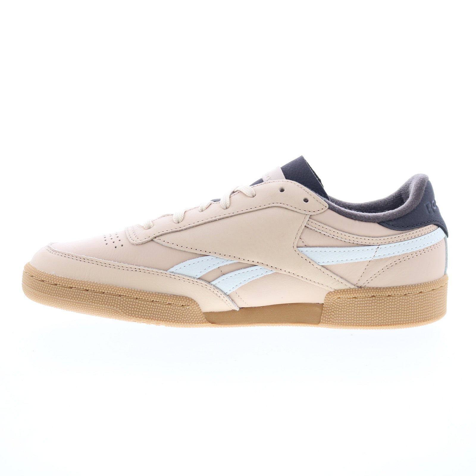 Reebok Club C Revenge Vintage Mens Beige Leather Lifestyle Sneakers Shoes - Image 5