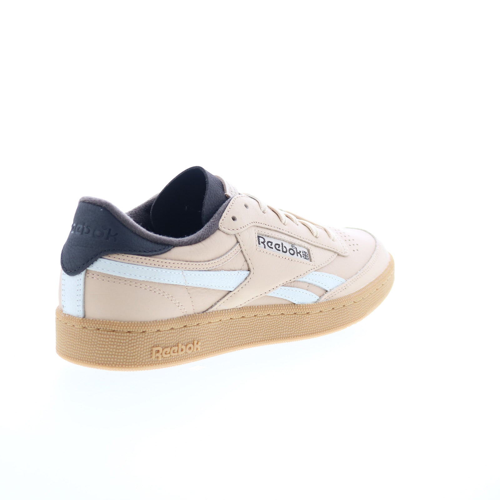 Reebok Club C Revenge Vintage Mens Beige Leather Lifestyle Sneakers Shoes - Image 8