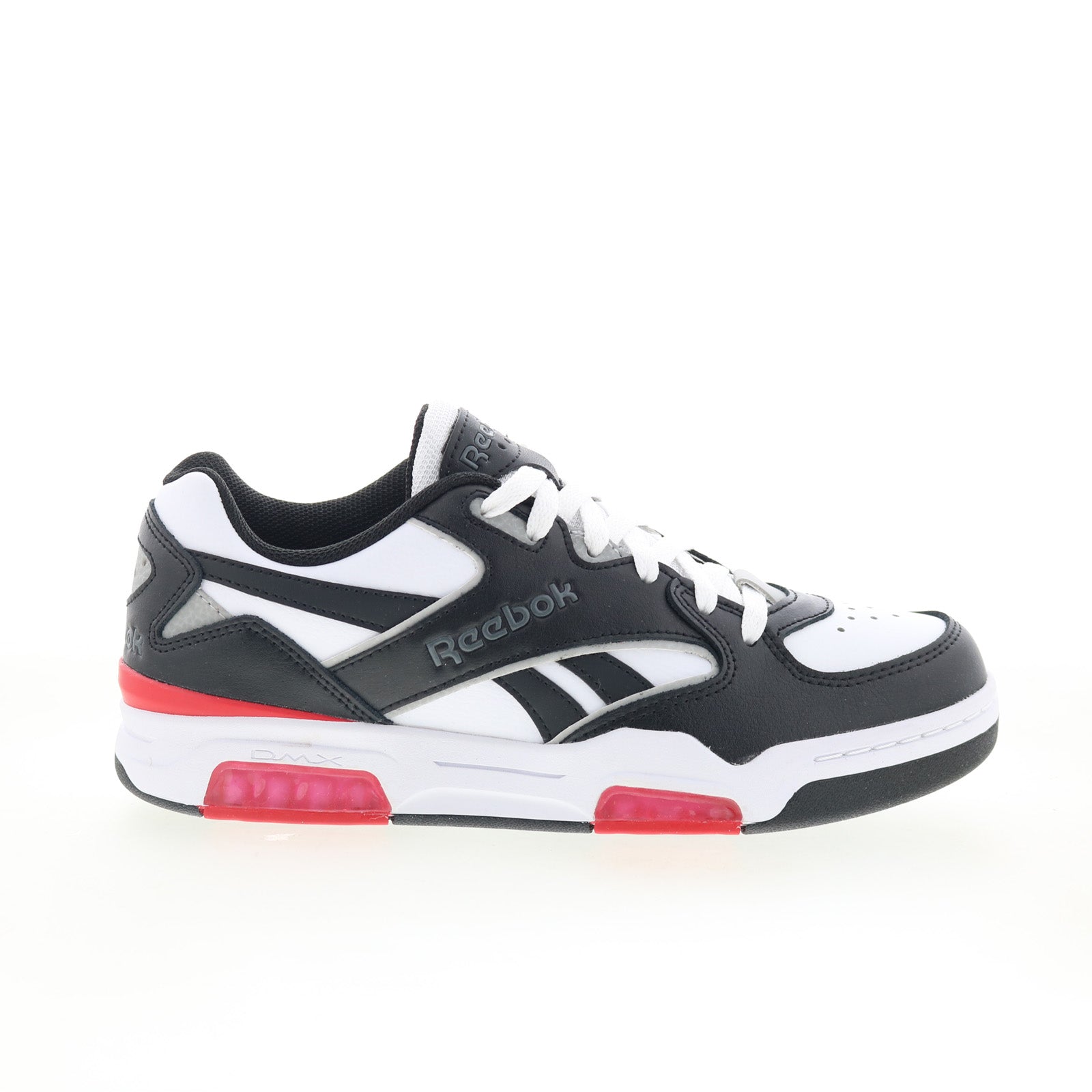 100201527_bb_4500_dmx_white_red_black_01_d36a6a4b-d247-4c8d-9340-de9a72e7ff30 Reebok BB 4500 DMX Mens White Leather Lace Up Lifestyle Sneakers Shoes - Image 1