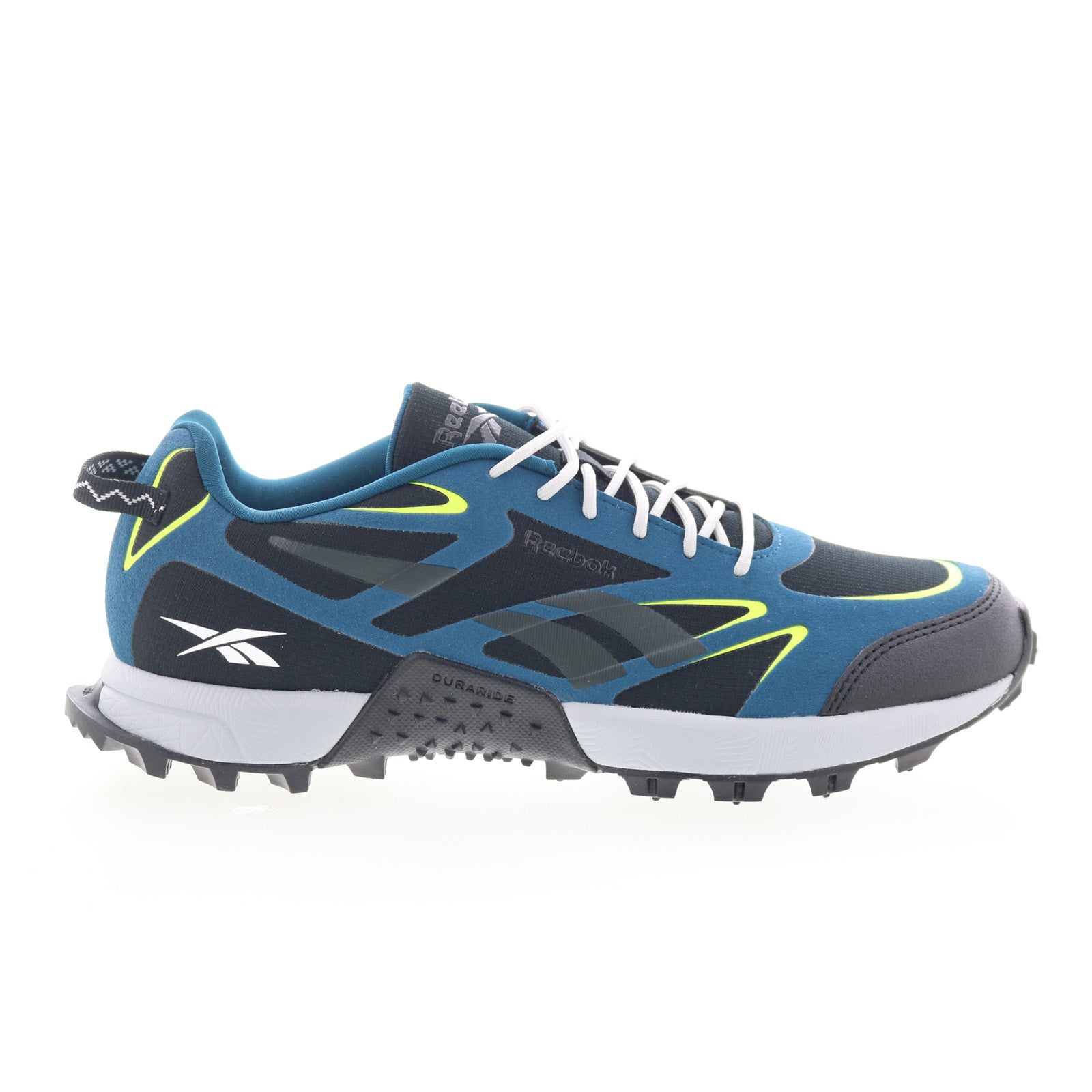 100201580_at_caze_3_blk_escp_blue_lime_01_ded18b40-46db-443a-8f17-439dd4024d43 Reebok AT Craze 3 Mens Black Mesh Lace Up Lifestyle Sneakers Shoes - Image 1