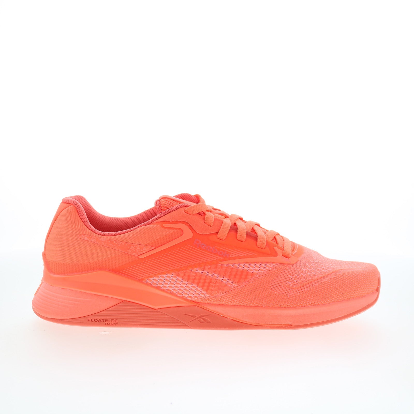 Reebok Nano X4 Mens Orange Mesh Lace Up Athletic Cross Training Shoes - Image 1
