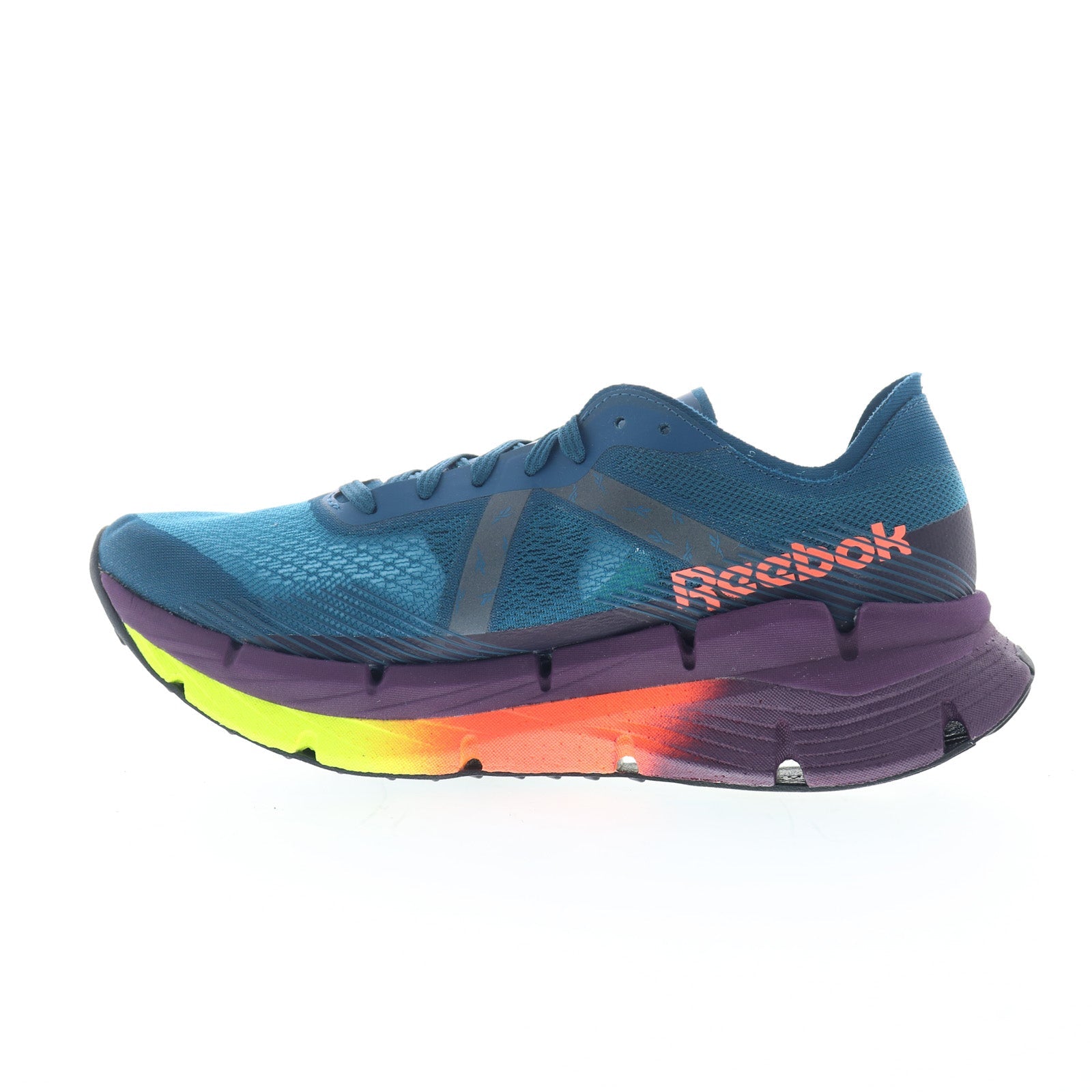 Reebok Floatzig X1 Mens Blue Mesh Lace Up Athletic Running Shoes - Image 5