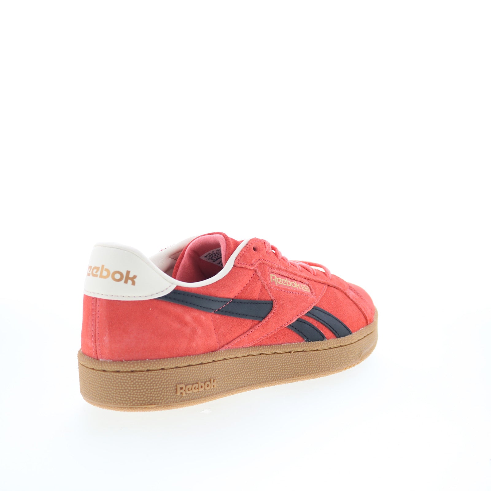 Reebok Club C Grounds UK Mens Pink Suede Lace Up Lifestyle Sneakers Shoes - Image 8