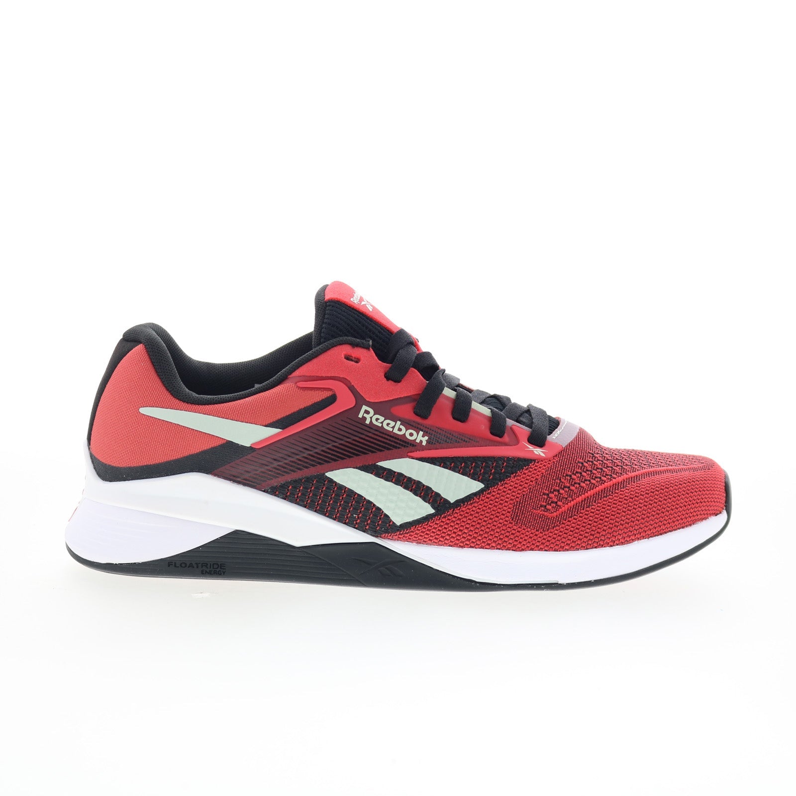 100209168_nano_x4_red_grey_white_01_6da1ff18-8458-41c9-807b-065639933ad7 Reebok Nano X4 Mens Red Mesh Lace Up Cross Training Athletic Shoes - Image 1