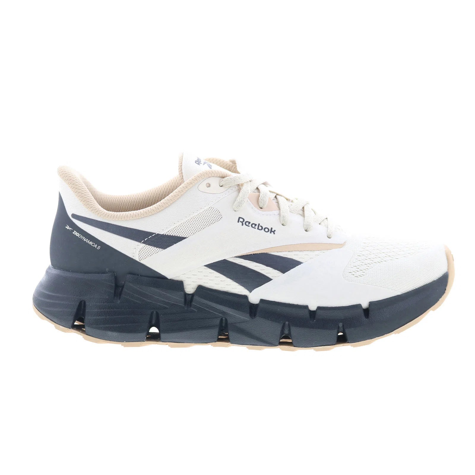 100210038_zig_dynamica_5_beige_beige_black_reshoot_01 Reebok Zig Dynamica 5 100210038 Mens Beige Lifestyle Sneakers Shoes - Image 1