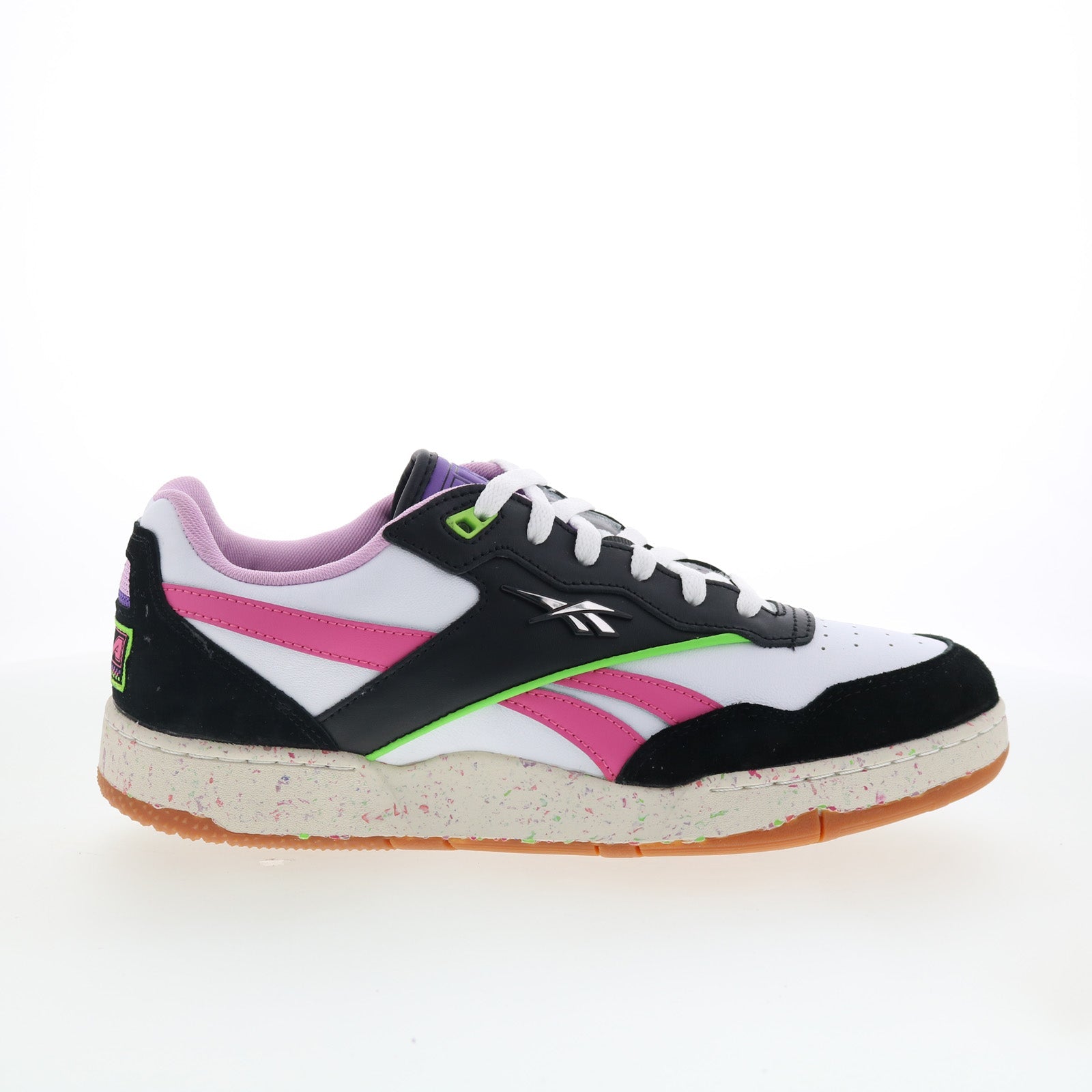 100210142_bb_4000_ii_black_white_pink_01_414ad6b1-1c50-4f12-b69f-8f9d66f65ae4 Reebok BB 4000 II Anuel Mens White Synthetic Lifestyle Sneakers Shoes - Image 1