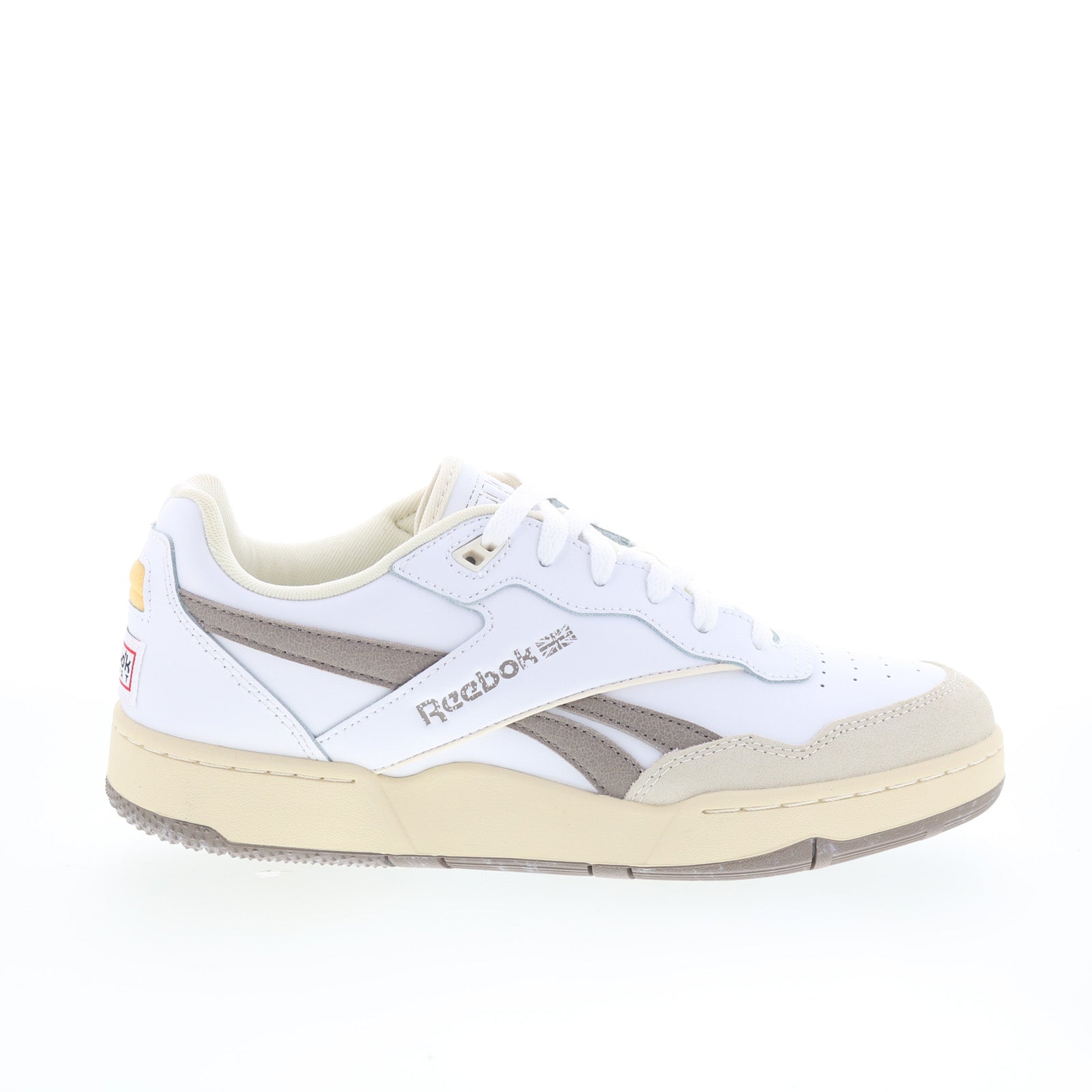 100221096_bb_4000_ii_white_grey_chalk_01_29d799e5-5fd5-4ce0-b356-95bbf8782d3d Reebok BB 4000 II Mens White Synthetic Lace Up Lifestyle Sneakers Shoes - Image 1