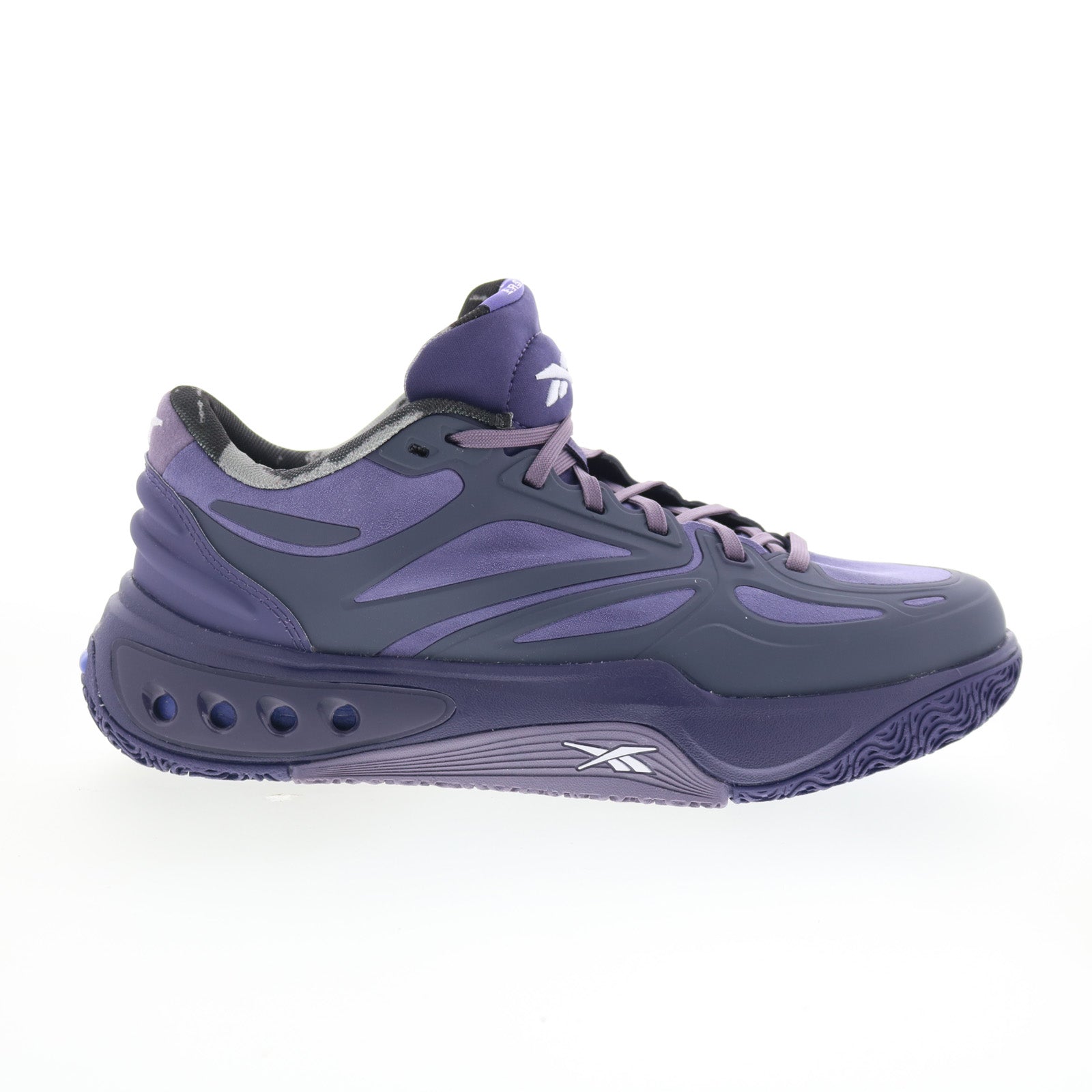 100230675_engine_a_prple_black_prple_01_f08ec696-ee7e-49a4-a480-0cce715fb899 Reebok Engine A Mens Purple Synthetic Lace Up Athletic Basketball Shoes - Image 1