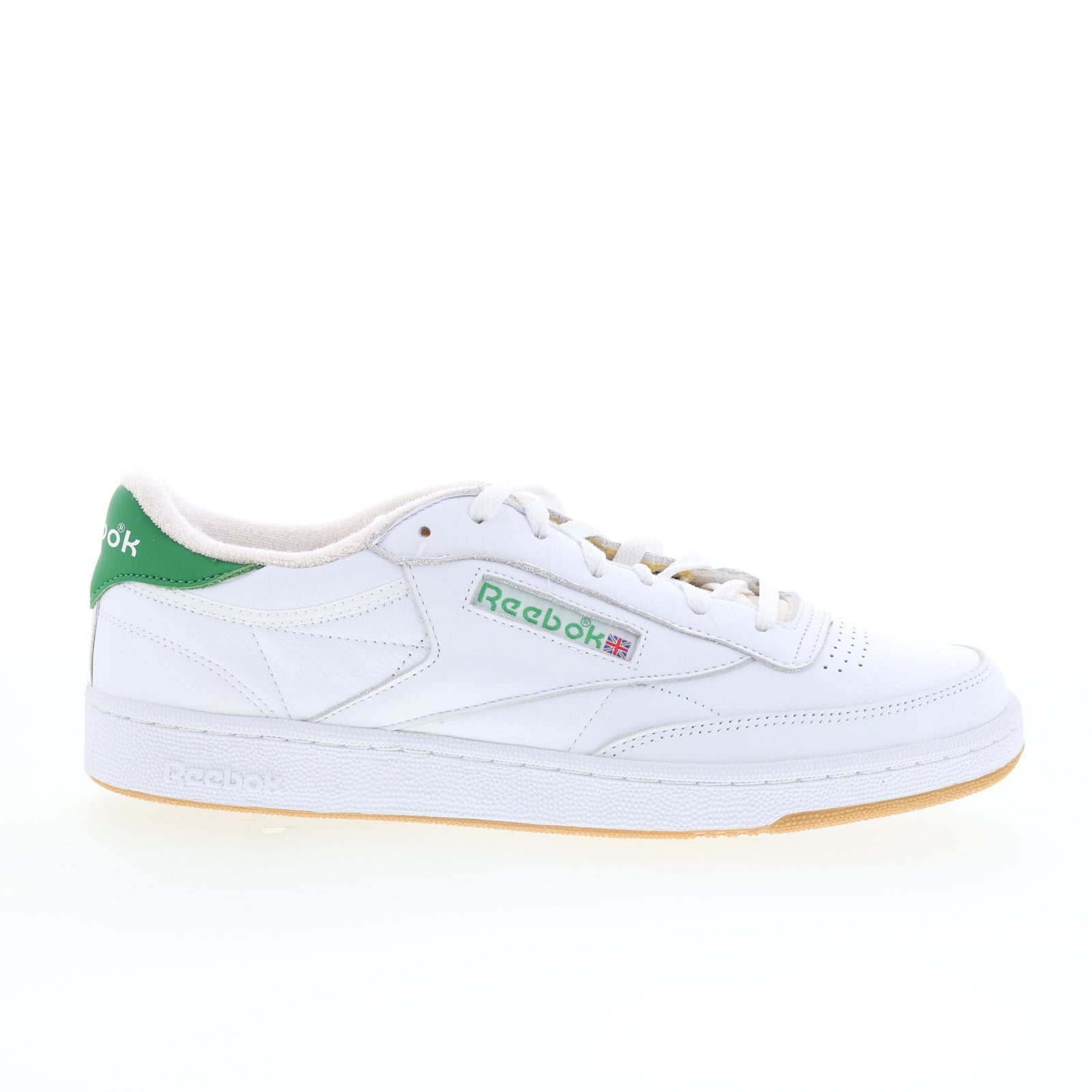 Reebok Club C 85 Vintage Mens White Leather Lifestyle Sneakers Shoes - Image 1