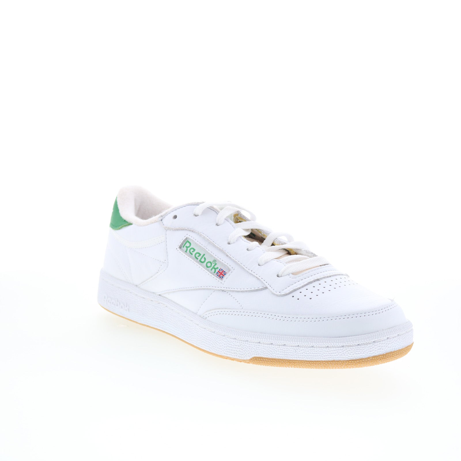 Reebok Club C 85 Vintage Mens White Leather Lifestyle Sneakers Shoes - Image 2