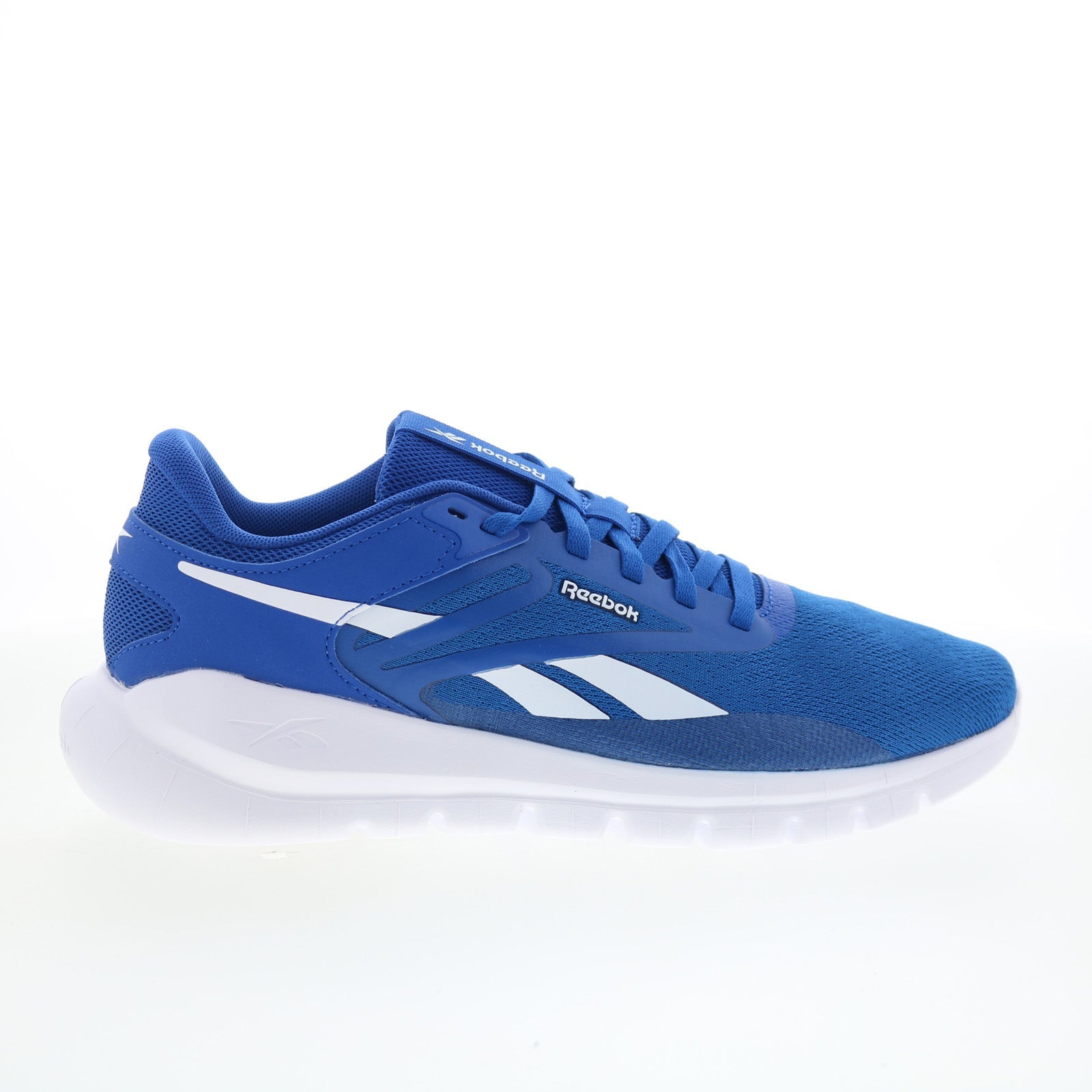 100238231_split_flex_blue_white_01_7d9beb02-971a-4601-87f0-ab951d25d42a Reebok Split Flex Mens Blue Canvas Lace Up Athletic Cross Training Shoes - Image 1