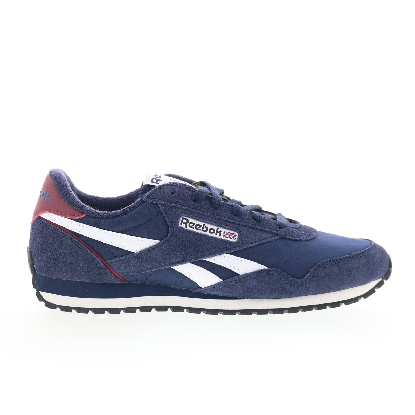 100239551_classic_az_navy_red_chalk_01_a6f3d394-7338-458b-a059-871a5361dcb0 Reebok Classic AZ Mens Blue Suede Lace Up Lifestyle Sneakers Shoes - Image 1