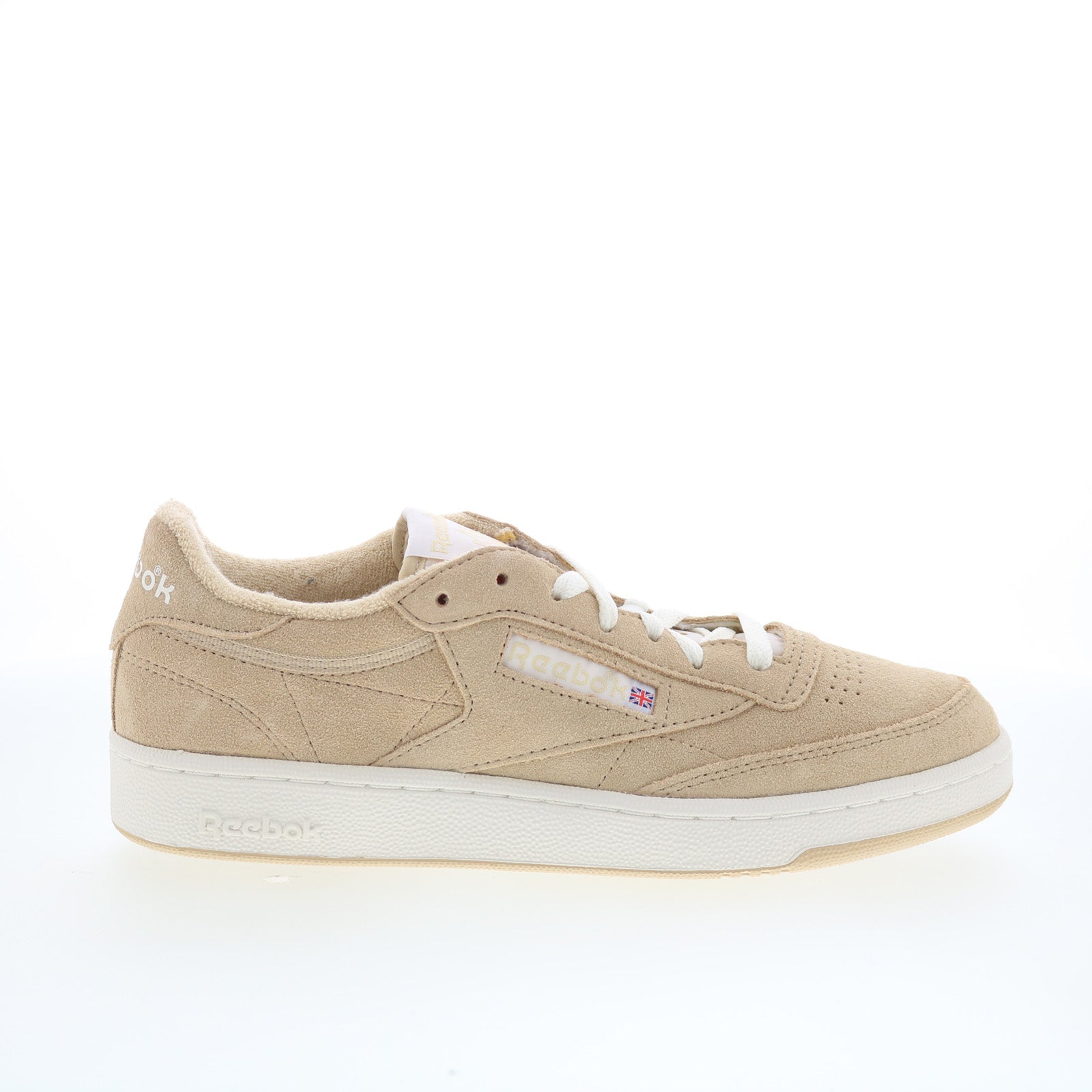 100259696_club_c_85_vintage_beige_beige_chalk_01_948f2340-22b2-4357-92c7-7f271c71dddc Reebok Club C 85 Vintage Mens Beige Leather Lifestyle Sneakers Shoes - Image 1