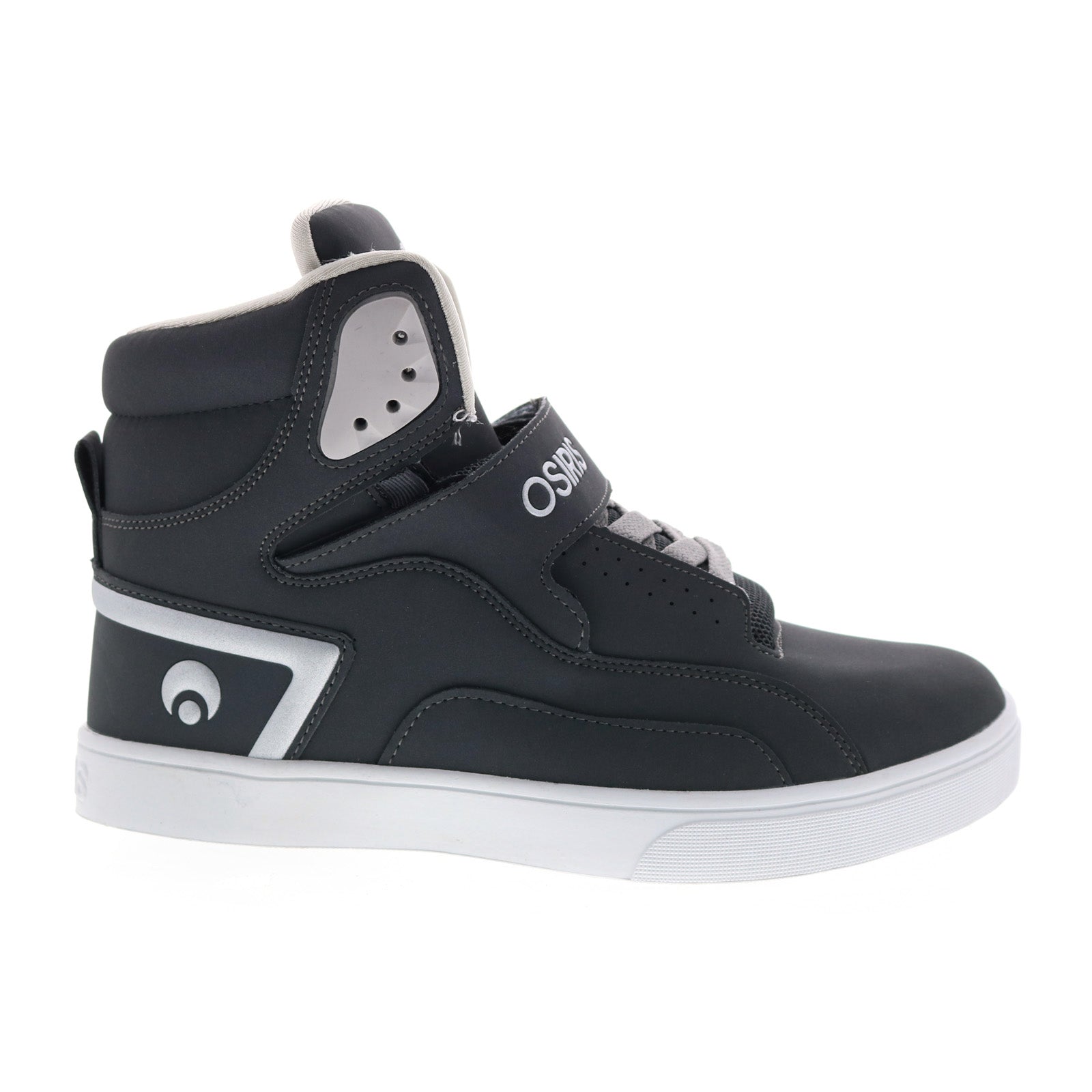 1372-1156_rize_ultra_charcoal_white_01 Osiris Rize Ultra 1372 1156 Mens Gray Synthetic Skate Inspired Sneakers Shoes - Image 1