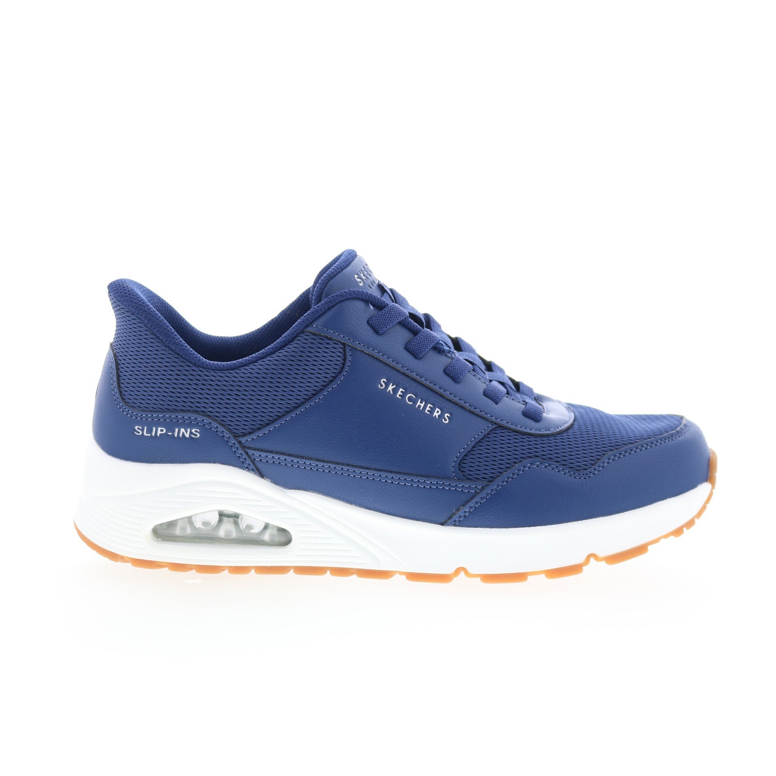 183022-nvy_unc-banksia_navy_01_8ee17c62-eb7b-4e32-9b5d-a717f836b757 Skechers Snoop Dogg Snoop One - Low Dogg Canvas Mens Blue Sneakers Shoes - Image 1