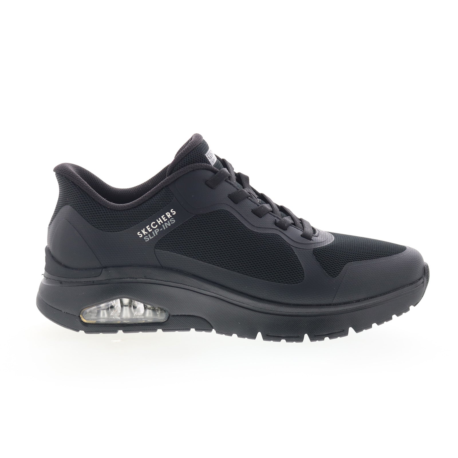 183312-bbk_uno_flex-ez_air_slip-ins_black_01_d88c8b17-30a7-482c-ae0d-be2ef46d4f5c Skechers Uno Flex - EZ Air Slip-Ins Mens Black Lifestyle Sneakers Shoes - Image 1