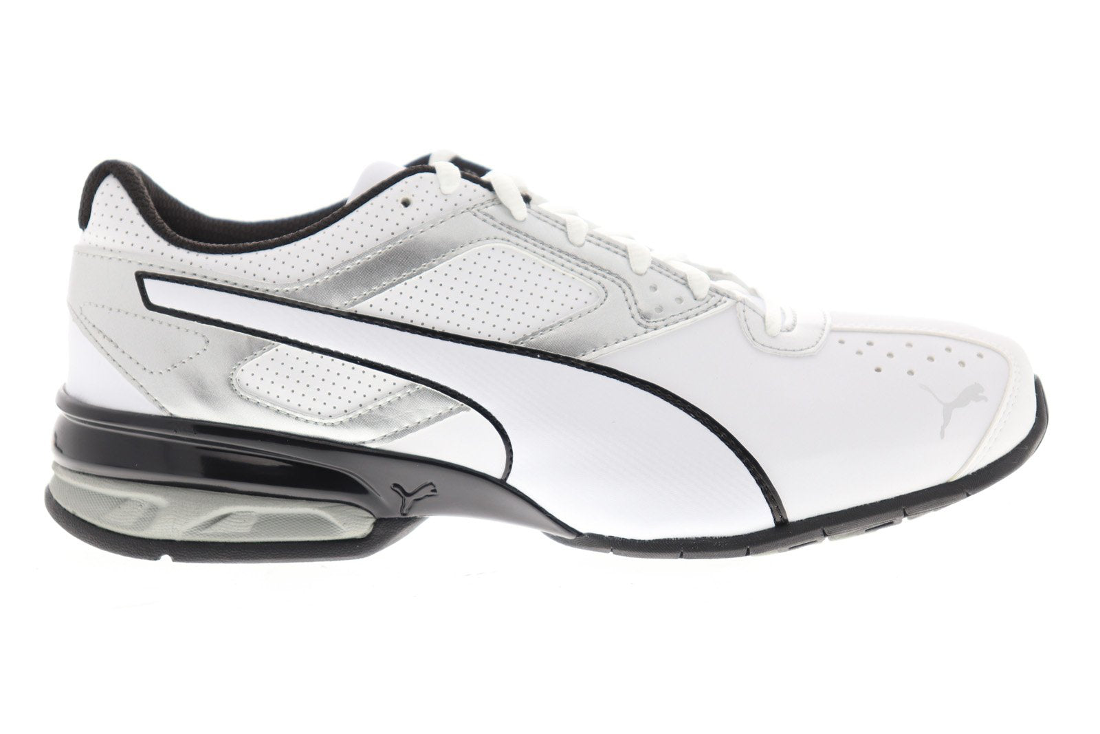 18987301_tazon_6_fm_white_puma_silver_black_01 Puma Tazon 6 FM 18987301 Mens White Synthetic Athletic Gym Running Shoes - Image 1