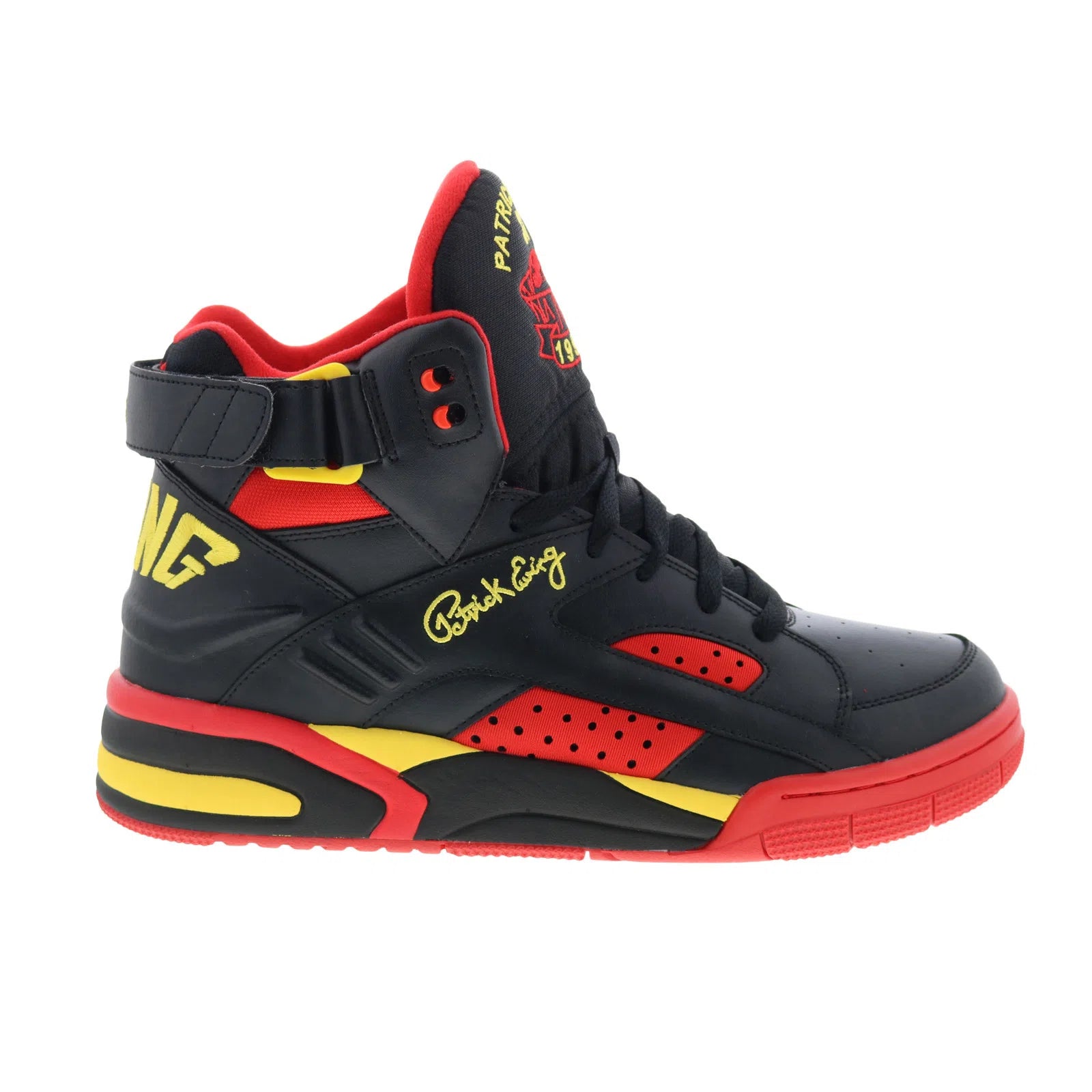 1bm02529-025_ewing_eclipse_black_red_yellow_reshoot_01_714bcec6-a1ad-4650-95ed-6e2dfd1af570 Ewing Athletics Eclipse 1BM02529-025 Mens Black Lifestyle Sneakers Shoes - Image 1