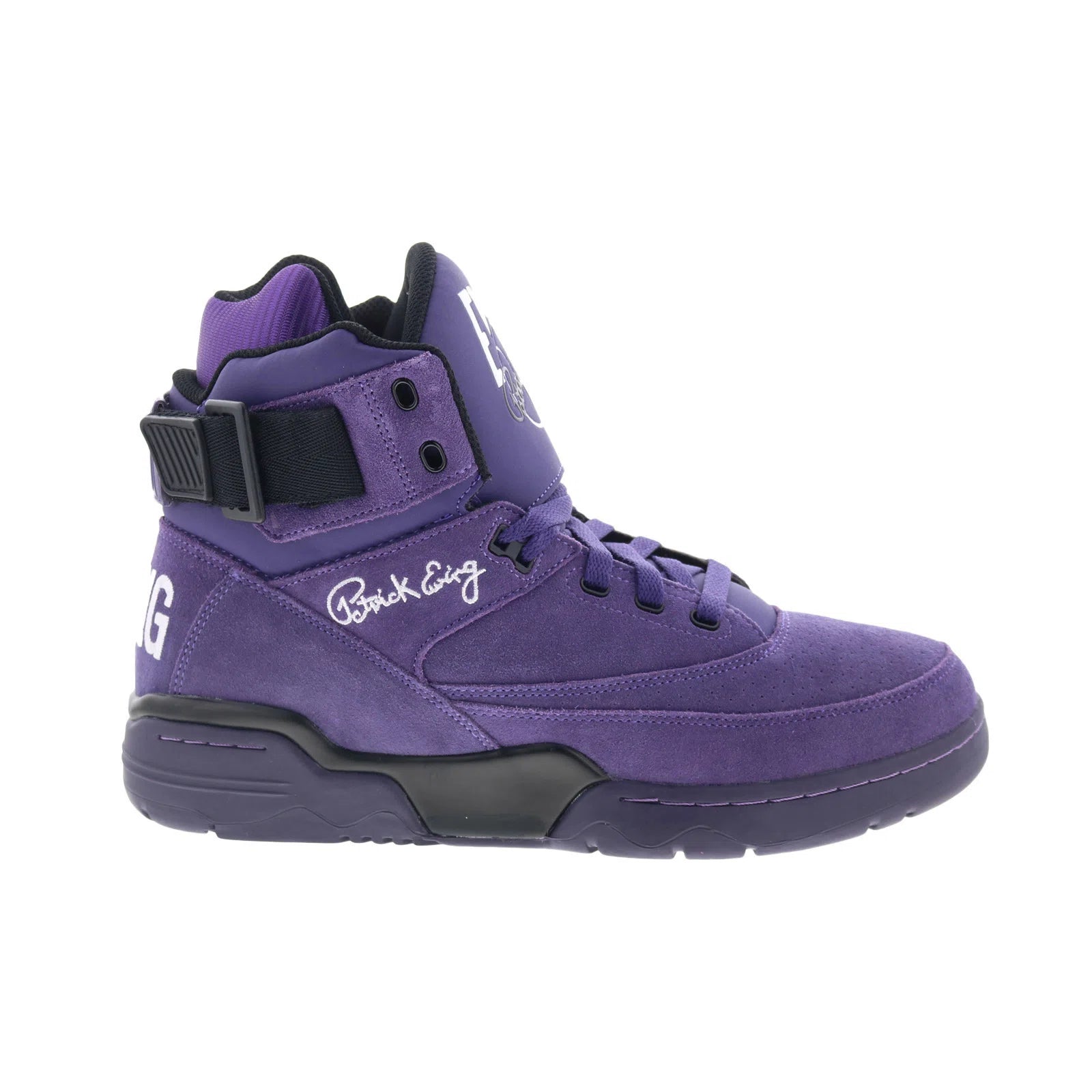 1ew90013-502_ewing_33_hi_og_purple_black_reshoot_01 Ewing Athletics 33 HI 1EW90013-502 Mens Purple Lifestyle Sneakers Shoes - Image 1