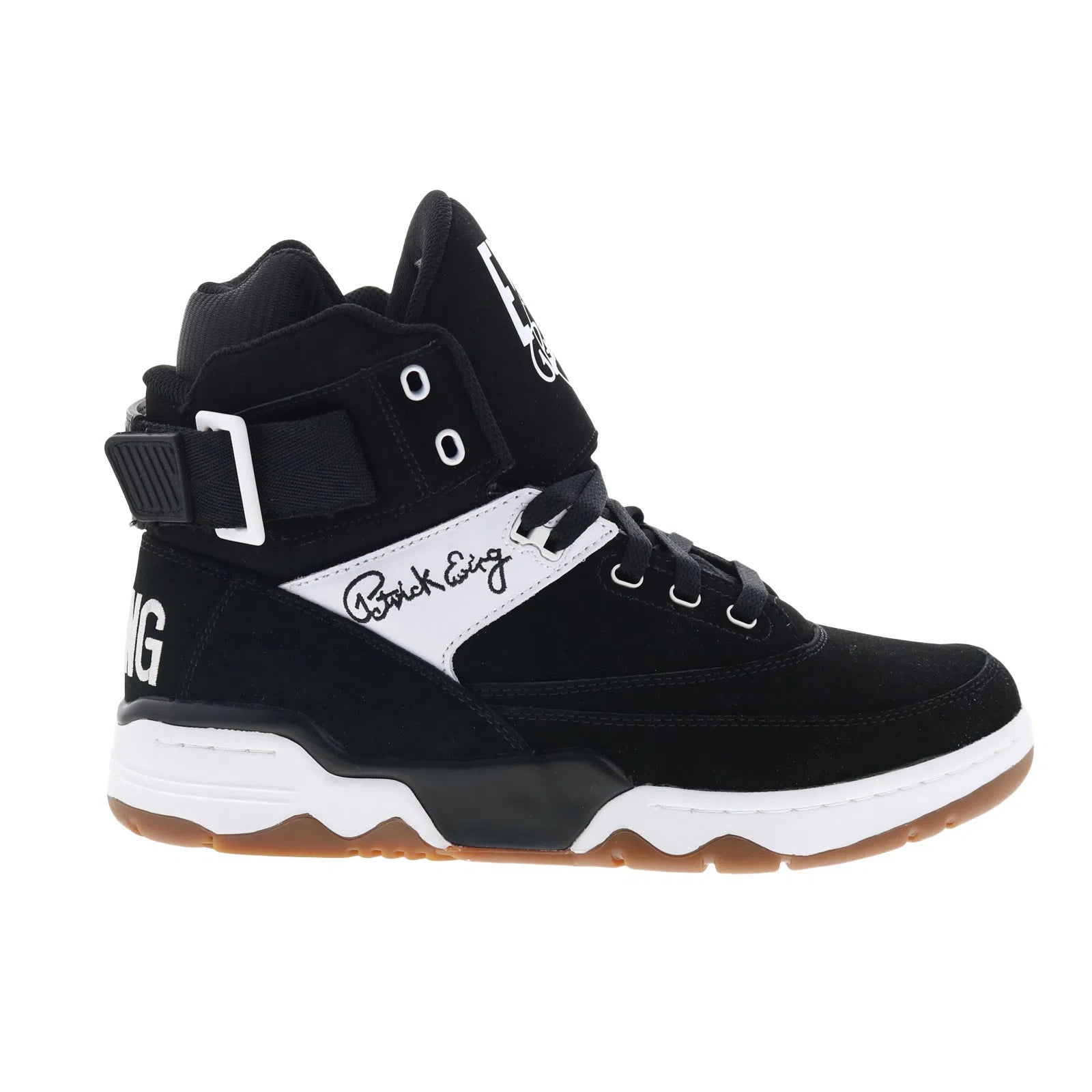 1ew90100-018_ewing_33_hi_black_white_gum_reshoot_01_ab5cd19a-bfad-4e69-a334-60e36025acae Ewing Athletics 33 HI 1EW90100-018 Mens Black Nubuck Lifestyle Sneakers Shoes - Image 1
