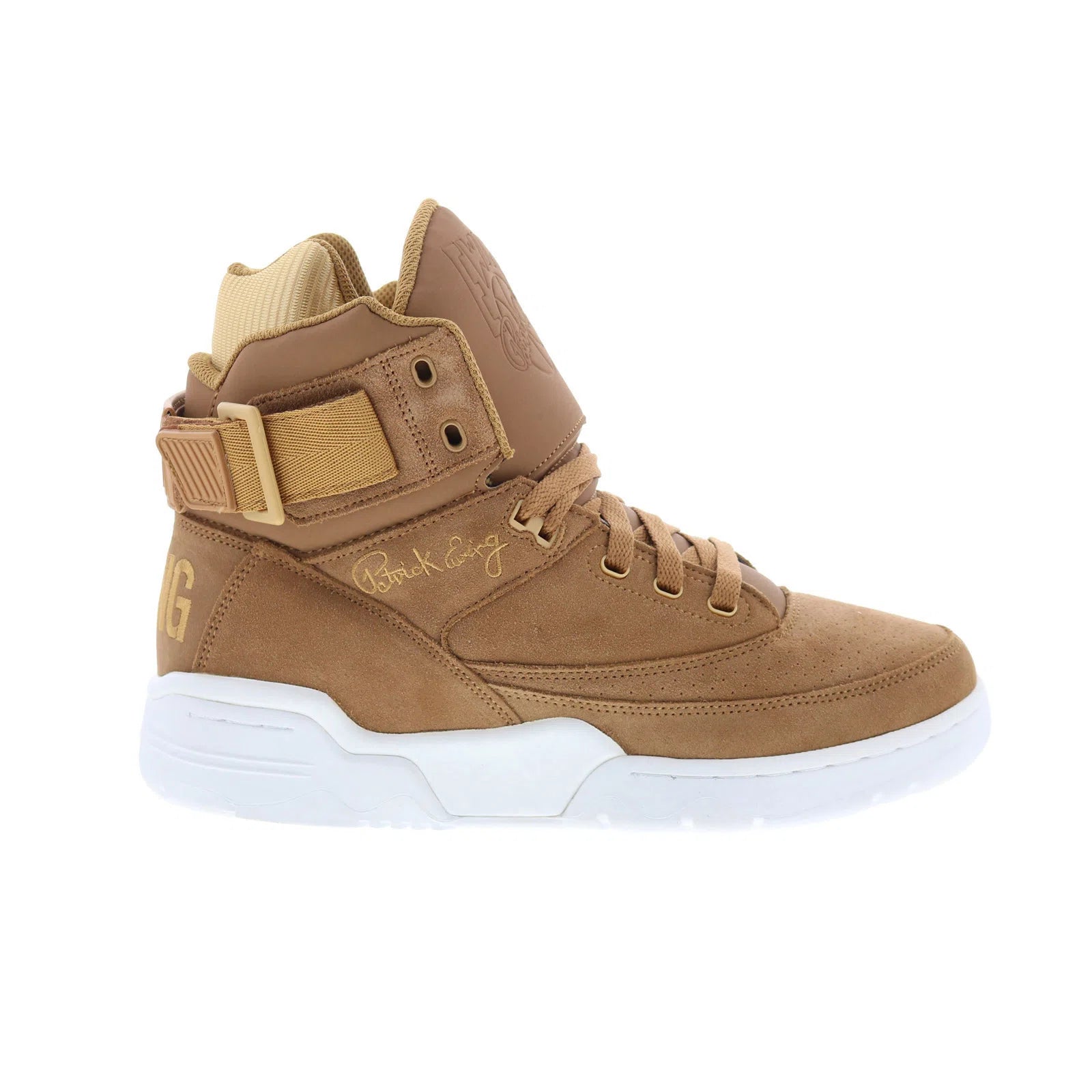 1ew90196-920_ewing_33_hi_tan_white_reshoot_01 Ewing Athletics 33 HI 1EW90196-920 Mens Brown Lifestyle Sneakers Shoes - Image 1