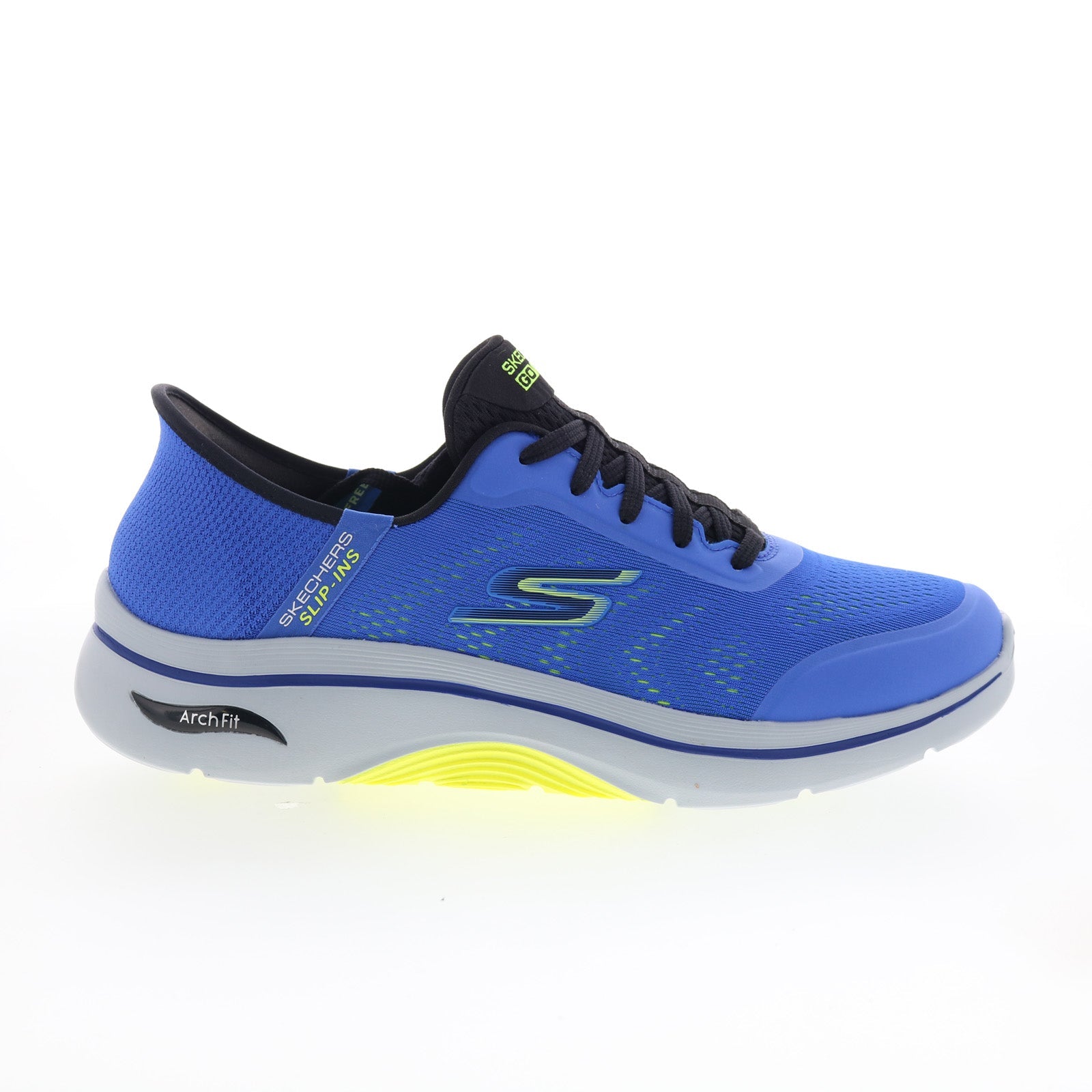 Skechers Go Walk Arch Fit 2.0 Simplicity Mens Blue Extra Wide Sneakers Shoes - Image 1