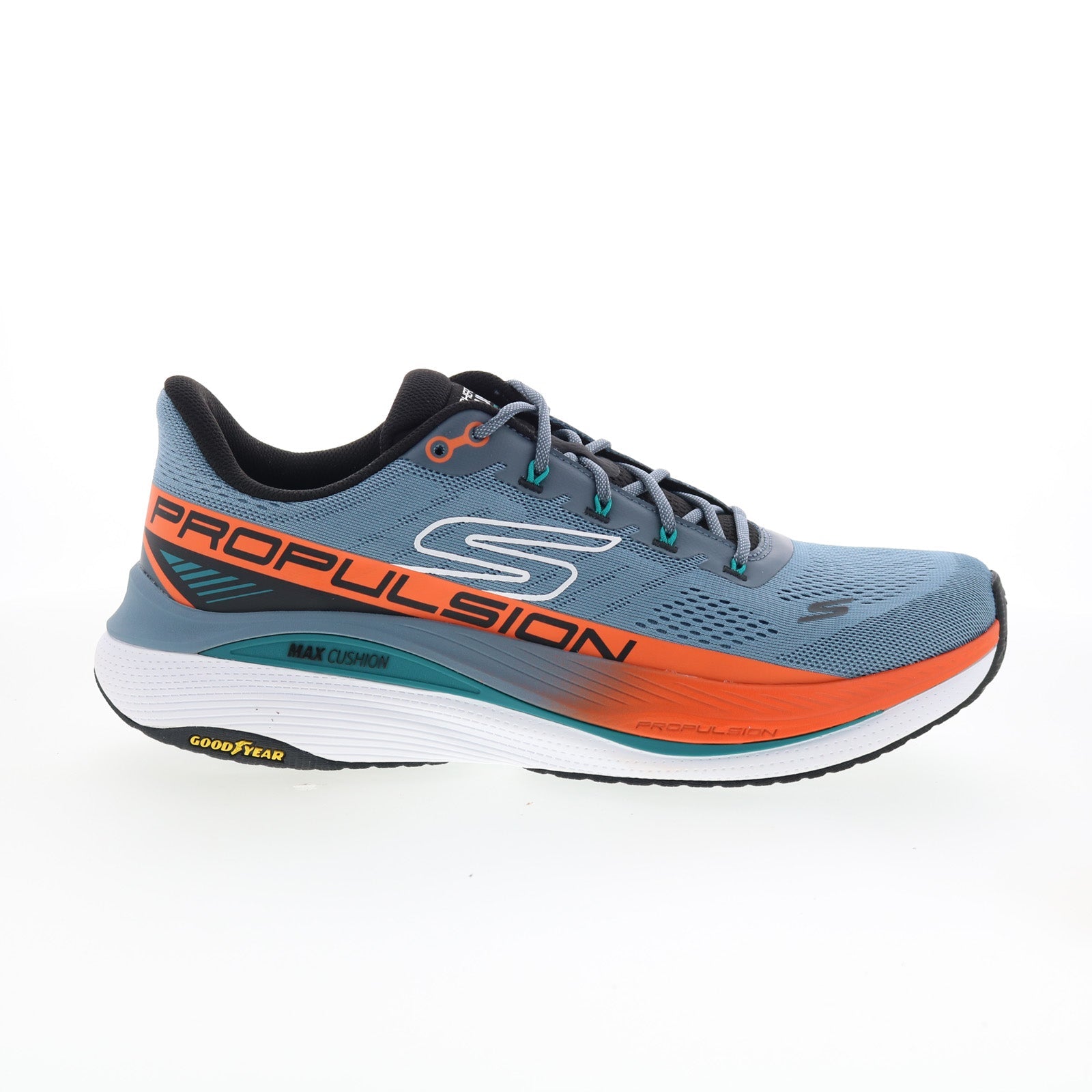 220509-slt_max_cushioning_propulsion_slate_01_3ff2ccc5-2b4a-4068-8e5a-46f68b8b8ef3 Skechers Max Cushioning Propulsion Mens Gray Athletic Running Shoes - Image 1