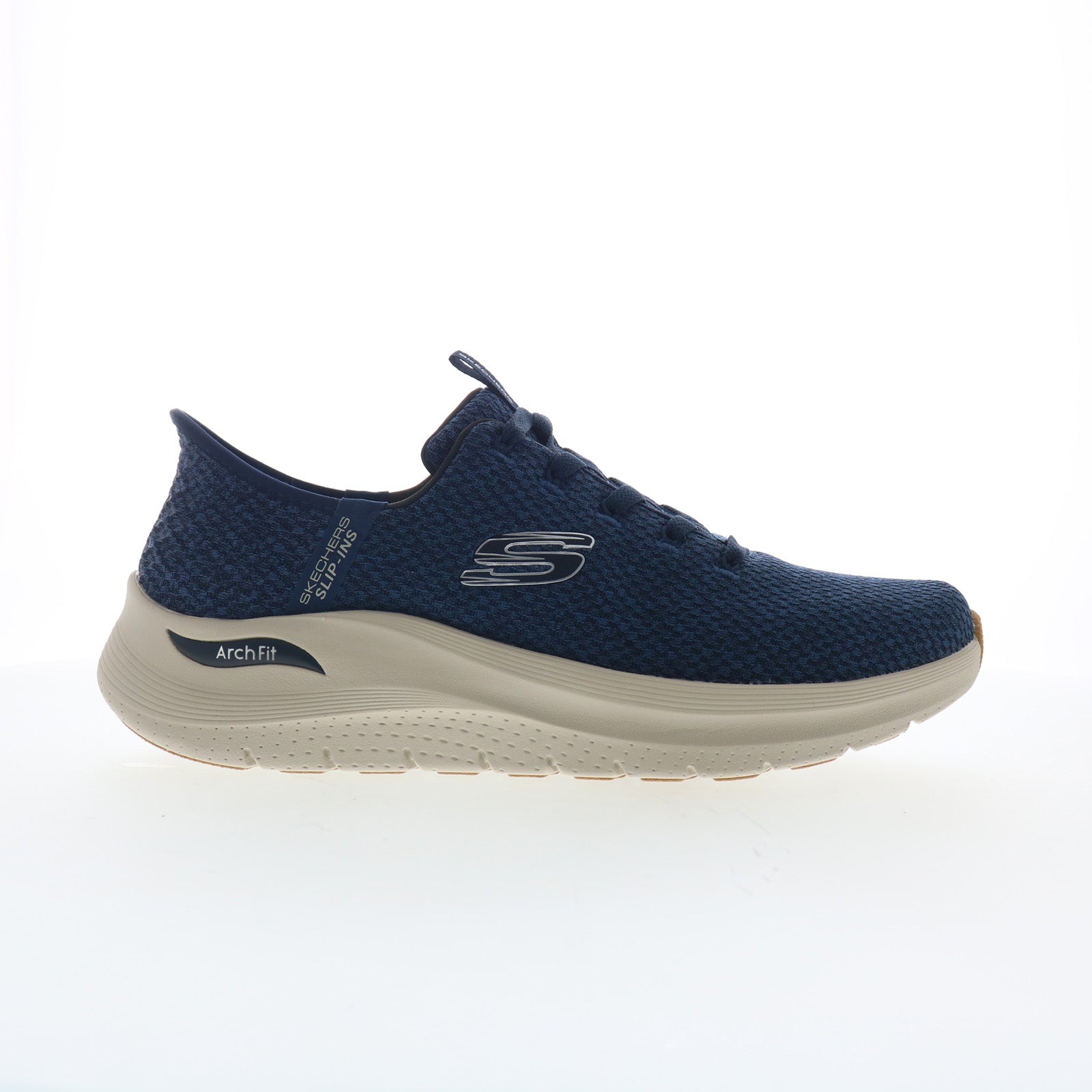 232462-nvy_slip_ins_arch_fit_2_0_look_ahead_navy_01_0e0d8783-5e22-4c8c-a8ab-98524d8b417f Skechers Arch Fit 2.0 - Look Ahead Mens Blue Lifestyle Sneakers Shoes - Image 1