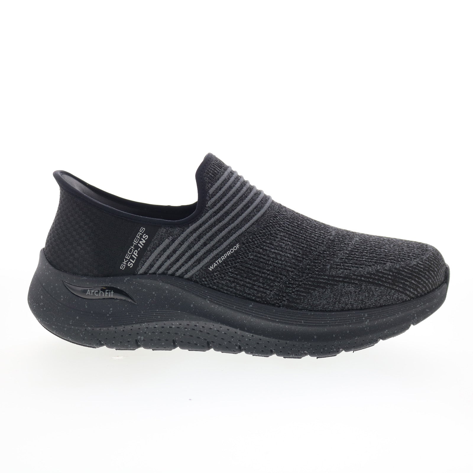 232952ww-bbk_arch_fit_2.0_sultez_black_01_7da1ee41-8b1a-45da-b821-7e43f13c6e3a Skechers Waterproof Arch Fit 2.0 Sultez Mens Black Extra Wide Sneakers Shoes - Image 1