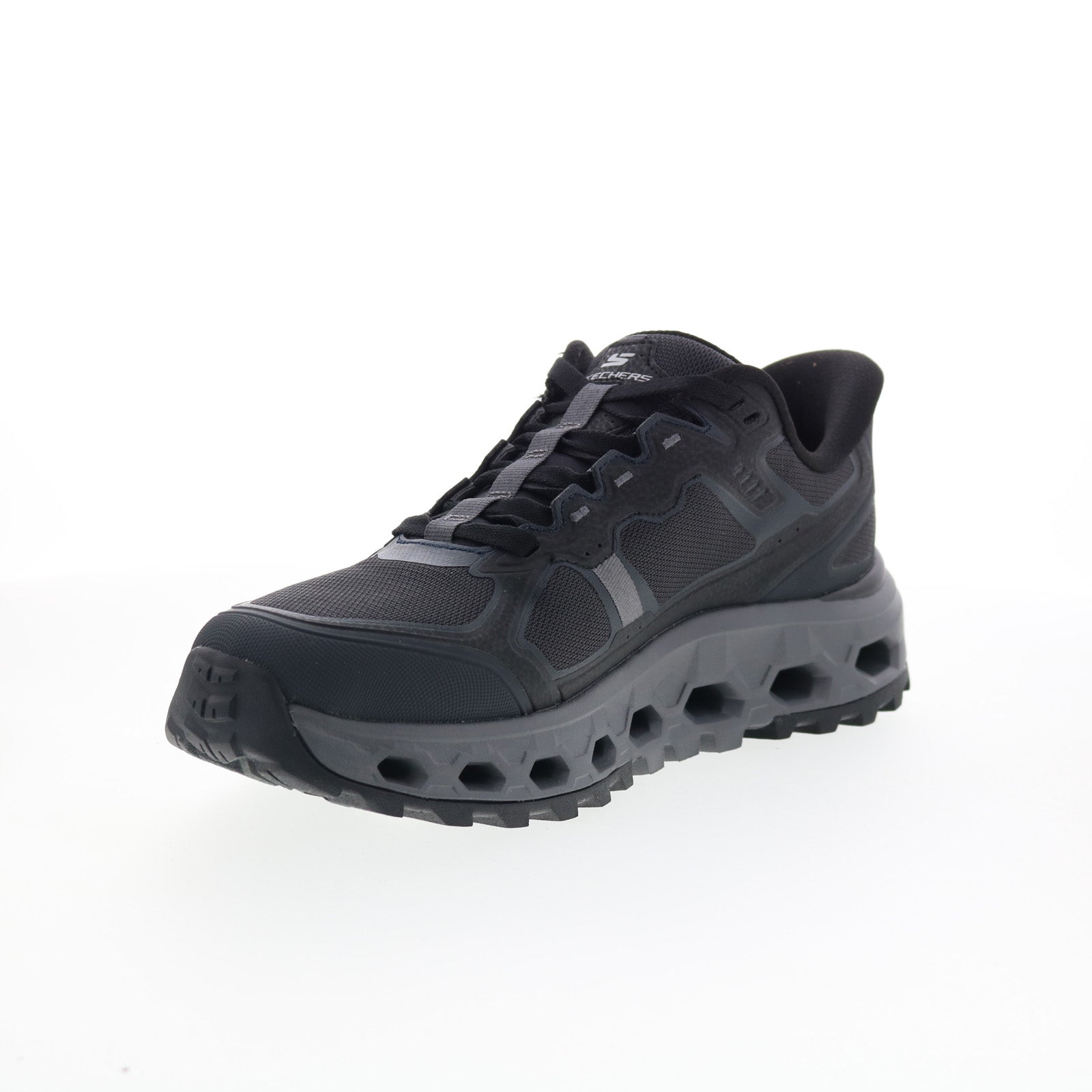 Skechers Slip-ins Glide-Step AT Rock Fence Creek Mens Black Athletic Shoes - Image 4