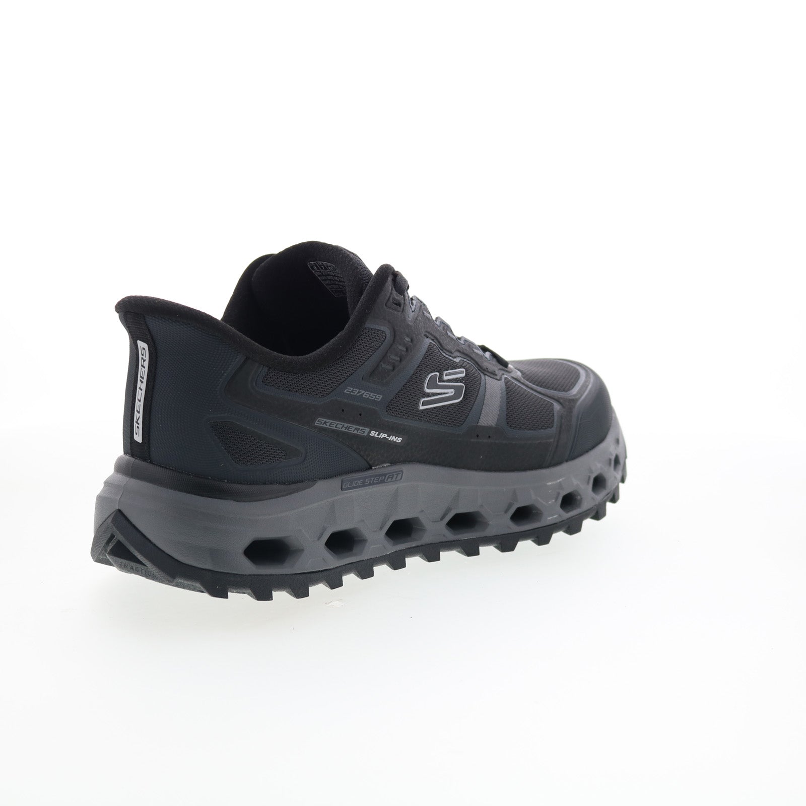 Skechers Slip-ins Glide-Step AT Rock Fence Creek Mens Black Athletic Shoes - Image 8