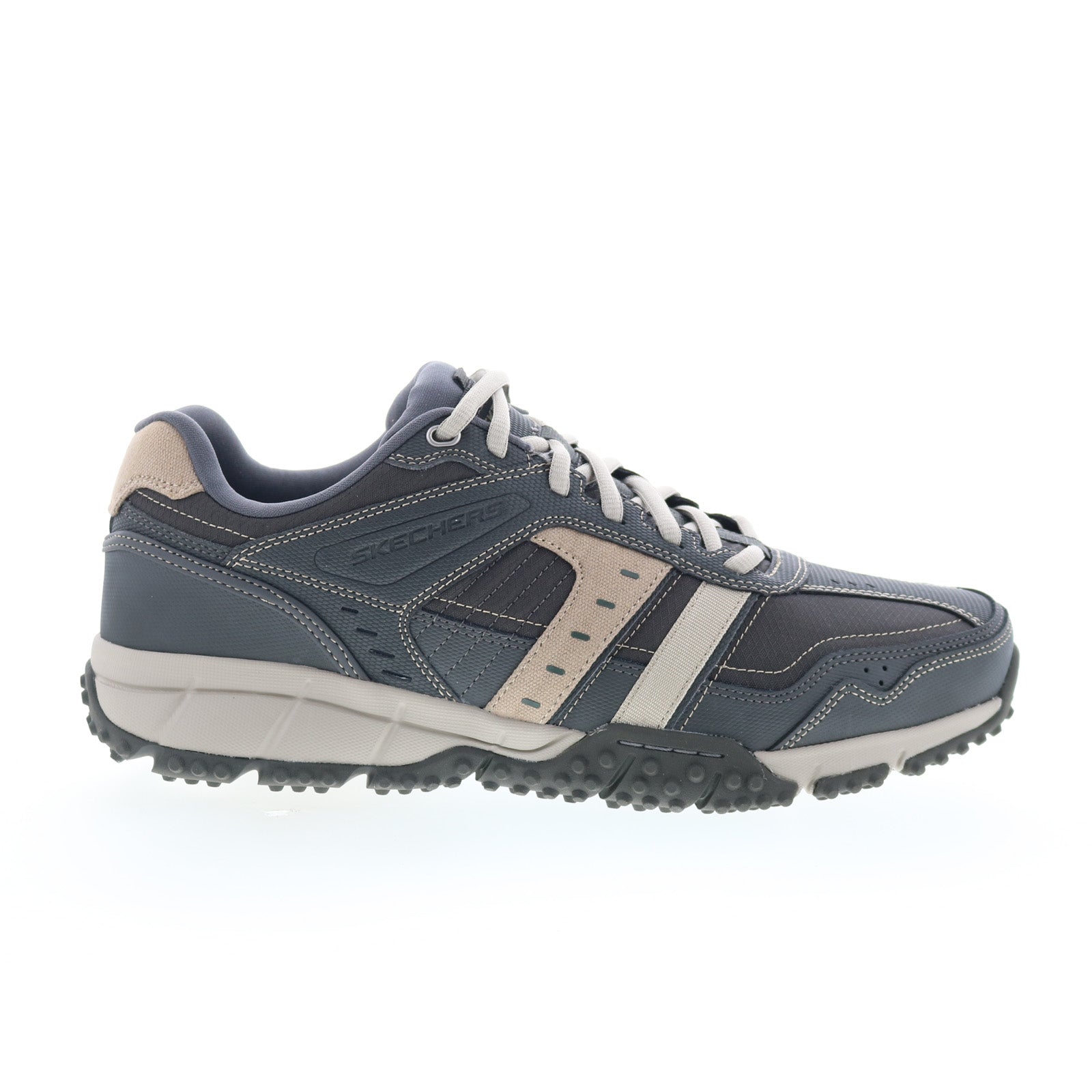 237735w-stol_urban_trax_stone_olive_01_1388862a-b0fa-425b-a523-703b4a017fec Skechers Urban Trax 237735W-STOL Mens Gray Wide Lifestyle Sneakers Shoes - Image 1