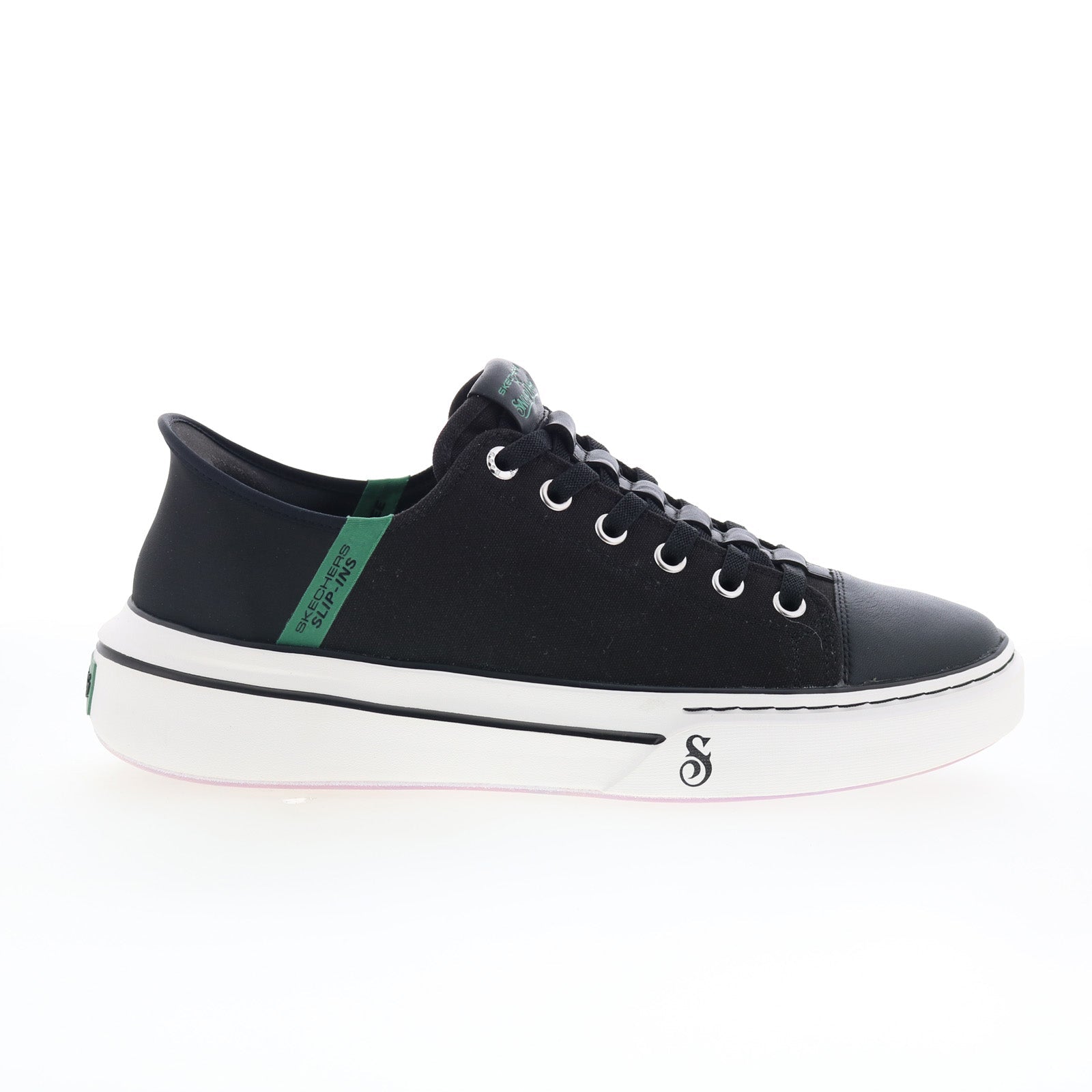 251030-blk_snoop_one-low_digg_black_01_448dffca-1e34-477f-9b25-382c3042a280 Skechers Snoop Dogg Snoop One - Low Dogg Canvas Mens Black Sneakers Shoes - Image 1