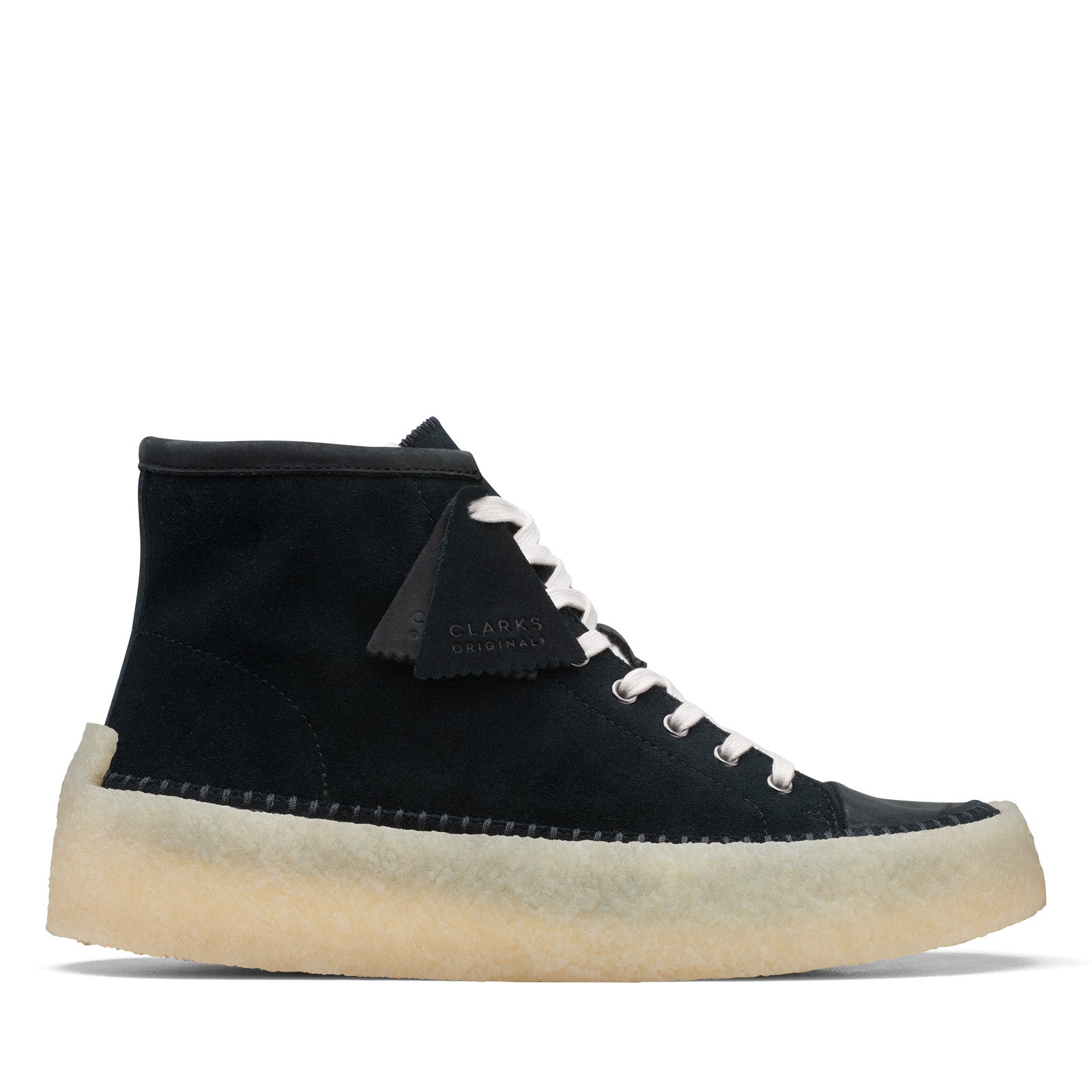 26167697-IMG7_01_f9f57672-4025-4a07-8dbc-517346ee6c05 Clarks Caravan Mid 26167697 Mens Black Suede Lifestyle Sneakers Shoes - Image 1