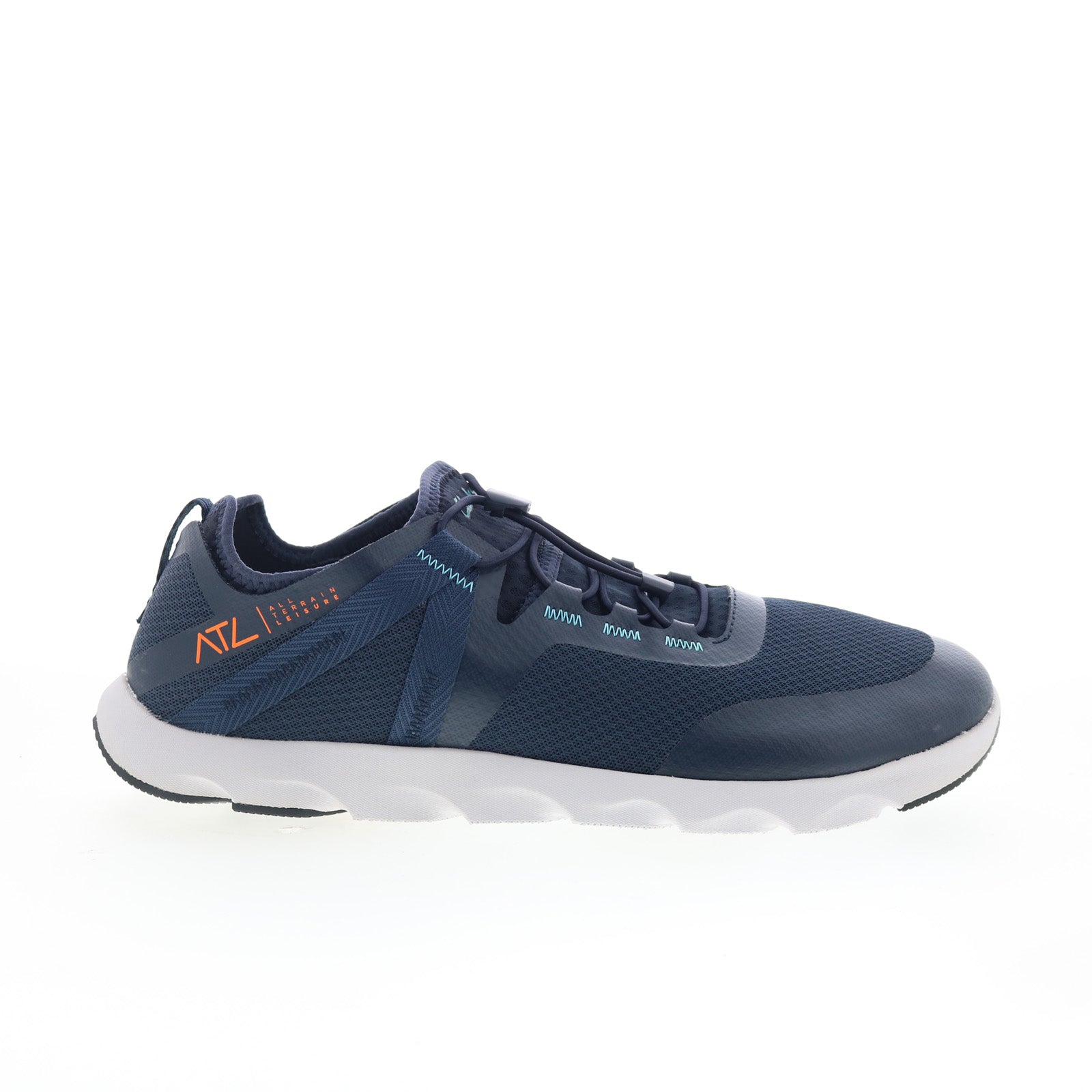 26170315_atl_coast_rock_navy_01_1d10ac0f-bf98-439b-86bc-4e85b33b1155 Clarks ATL Coast Rock 26170315 Mens Blue Canvas Lifestyle Sneakers Shoes - Image 1