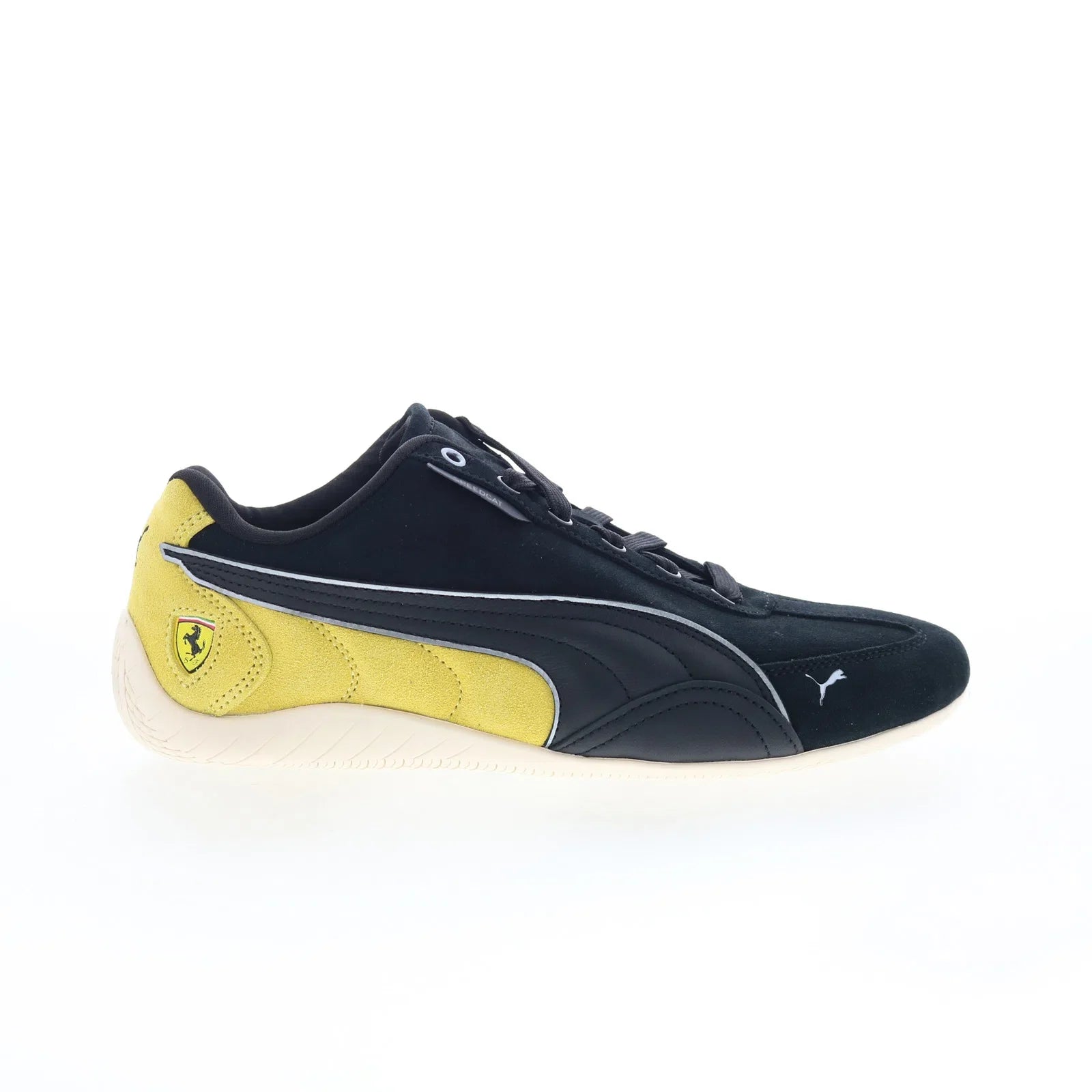 Puma Scuderia Ferrari Speedcat Mens Black Suede Motorsport Sneakers Shoes - Image 1